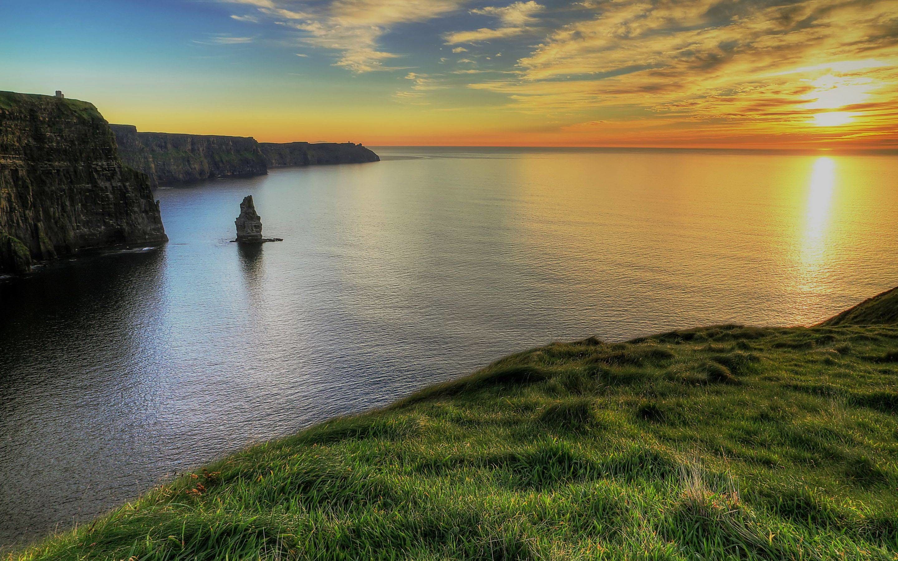 Scogliere costiere al tramonto, 2880x1800 WQXGA, PC