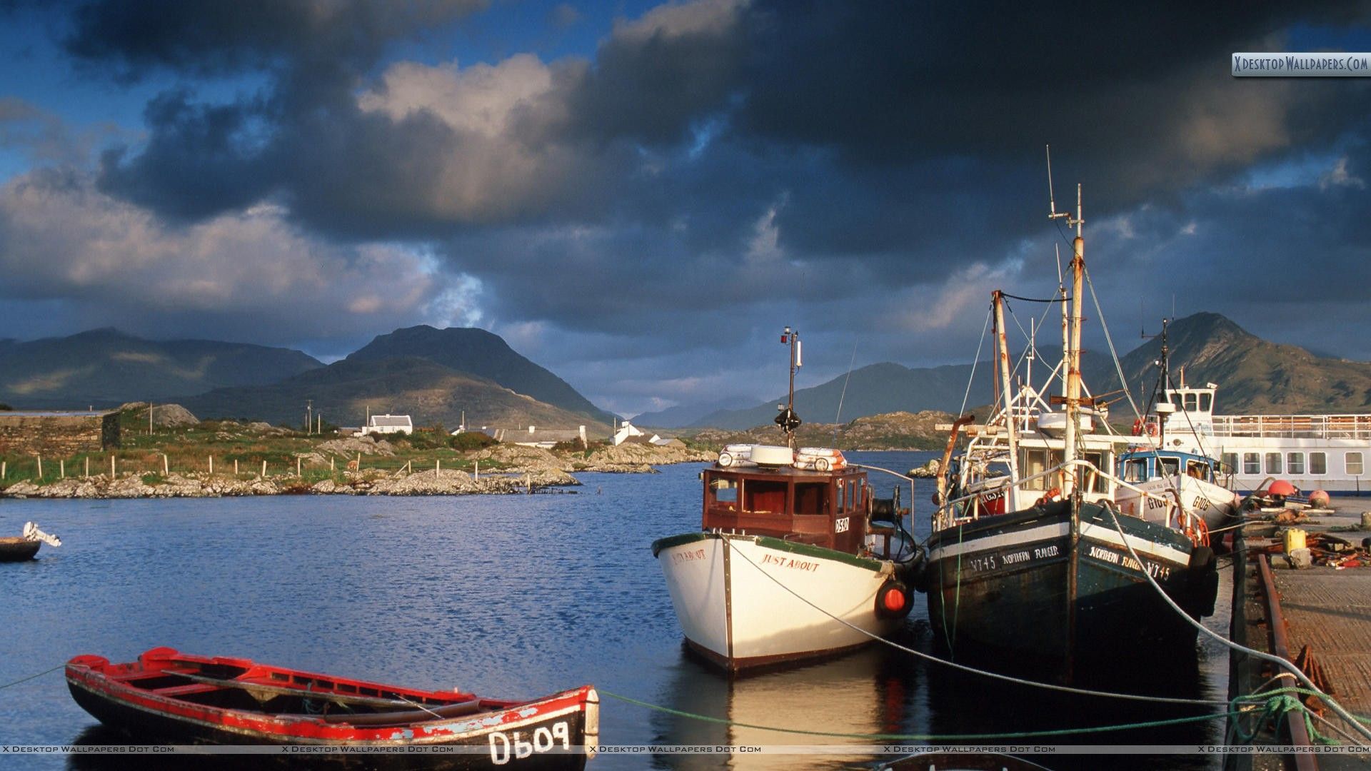 Porto barche da pesca Irlanda, 1920x1080 1080p, PC