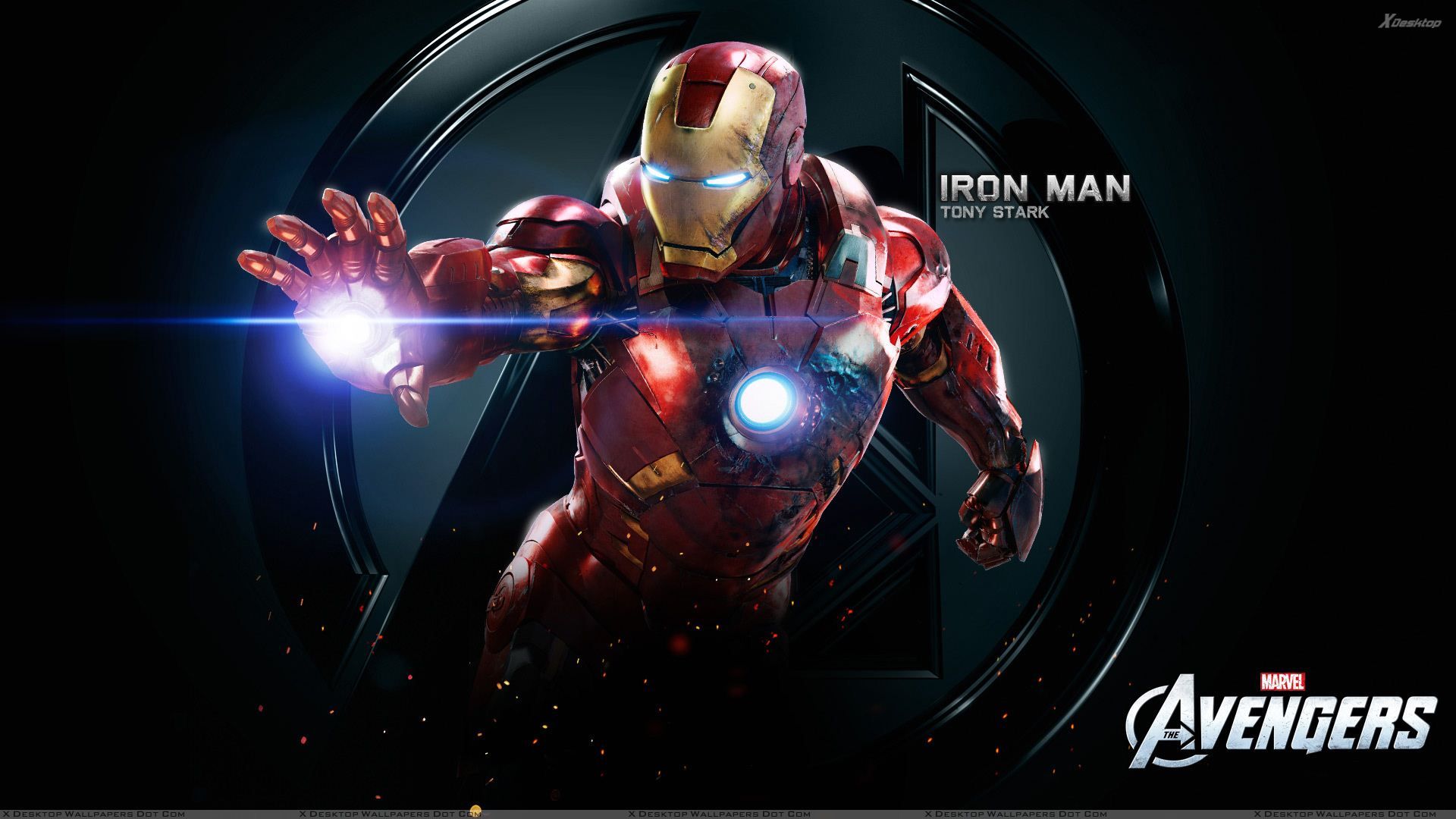 Iron Man su sfondo nero, 1920x1080 Full HD, Laptop