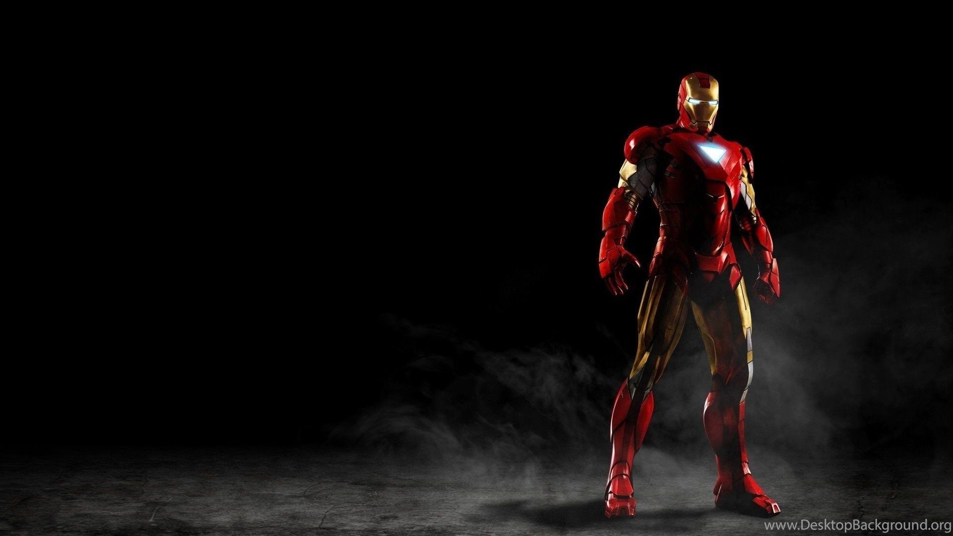 Iron Man su sfondo nero, 1920x1080 Full HD, PC