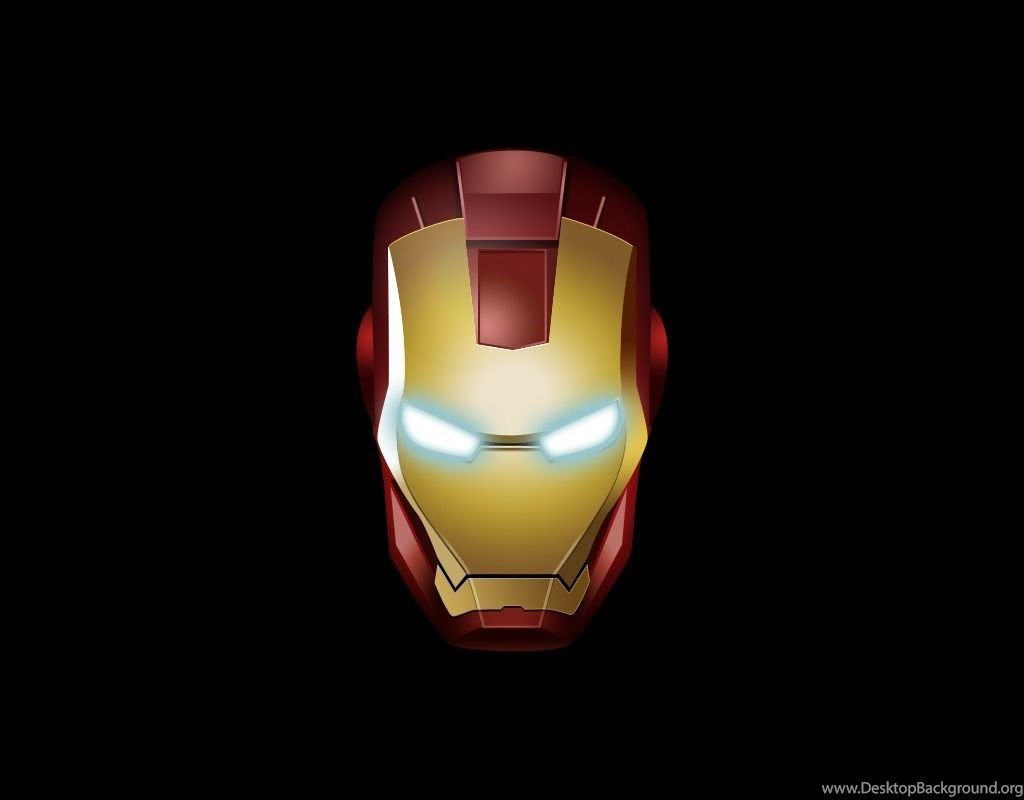 Maschera Iron Man su nero, 1024x800 HD, Laptop