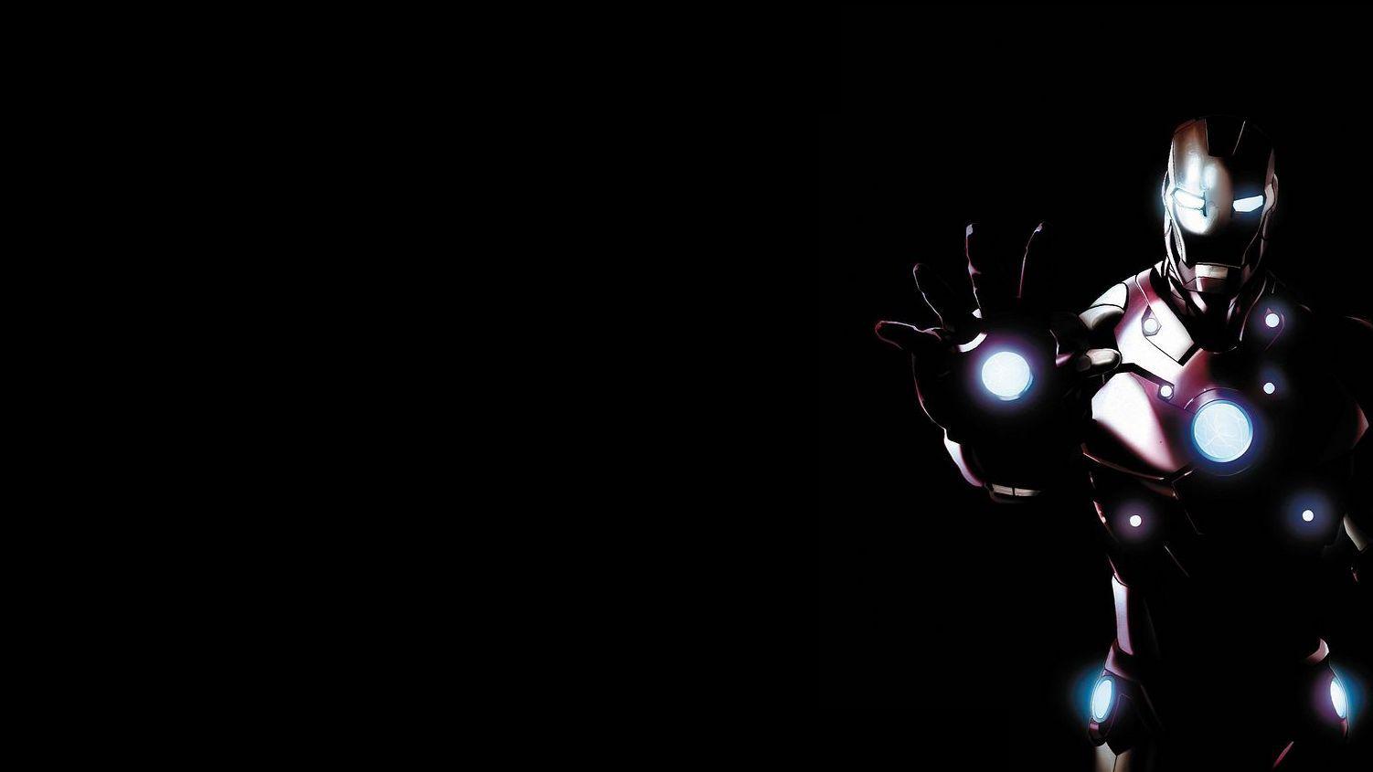 Iron Man nero repulsore, 1502x845 HD, Desktop