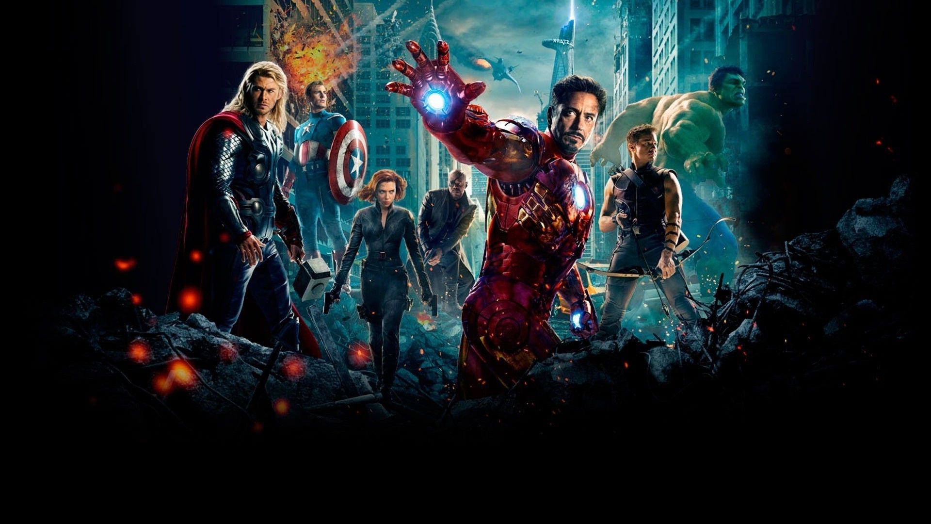 The Avengers gruppo supereroi, 1920x1080 1080p, PC