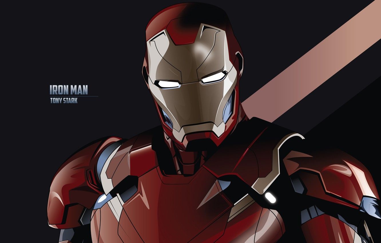 Iron Man armatura rosso nero, 1332x850 HD, Desktop