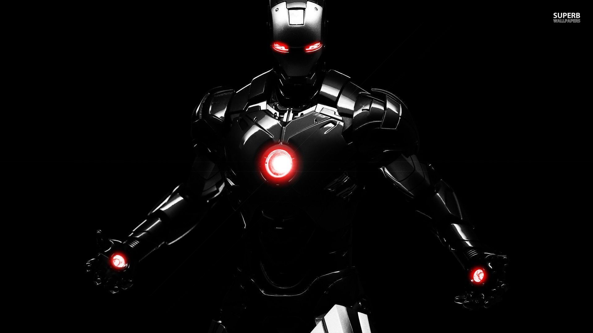 Iron Man armatura nera, 1920x1080 1080p, Laptop