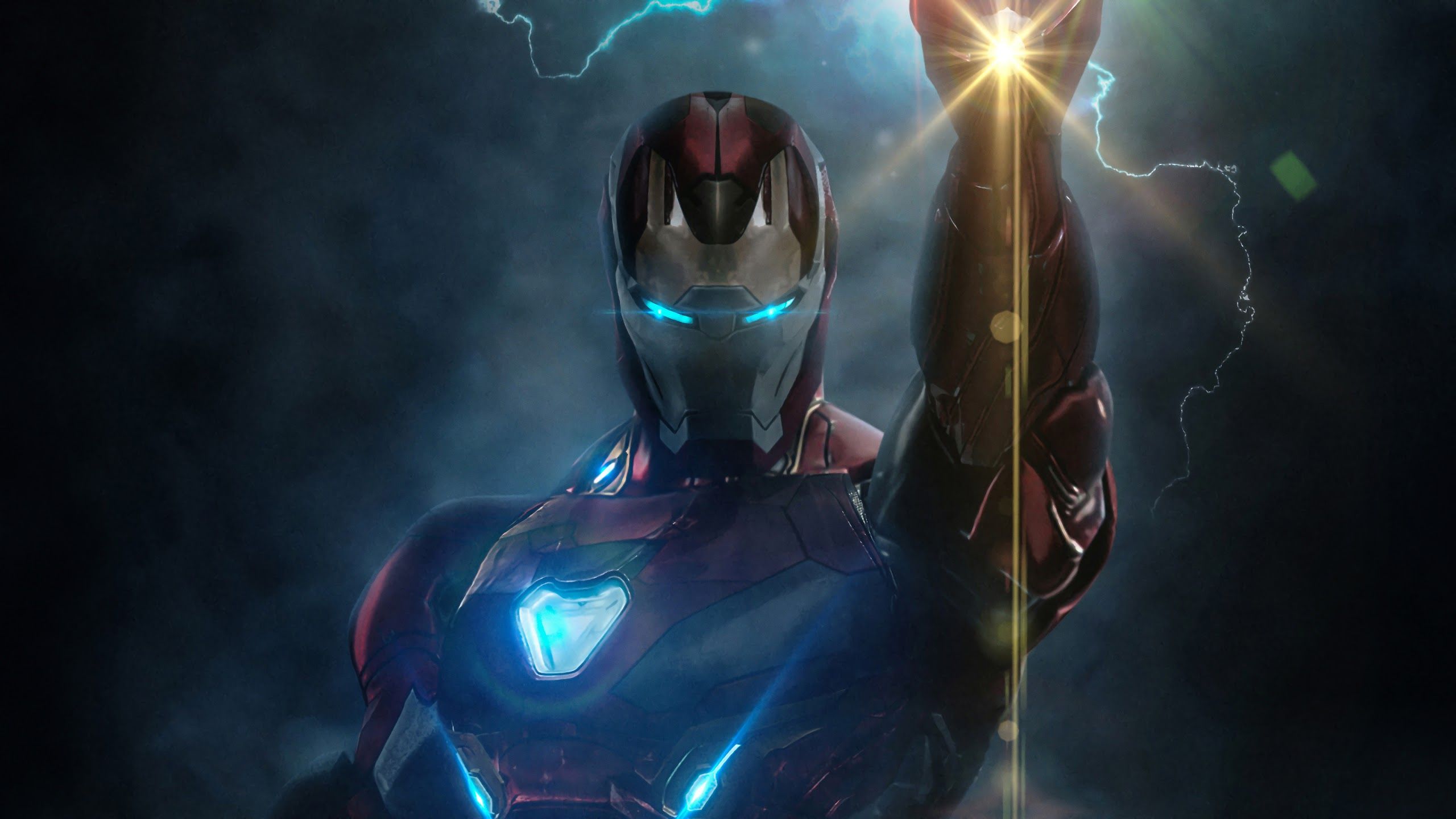 Iron Man con guanto infinito, 2560x1440 2K, Desktop