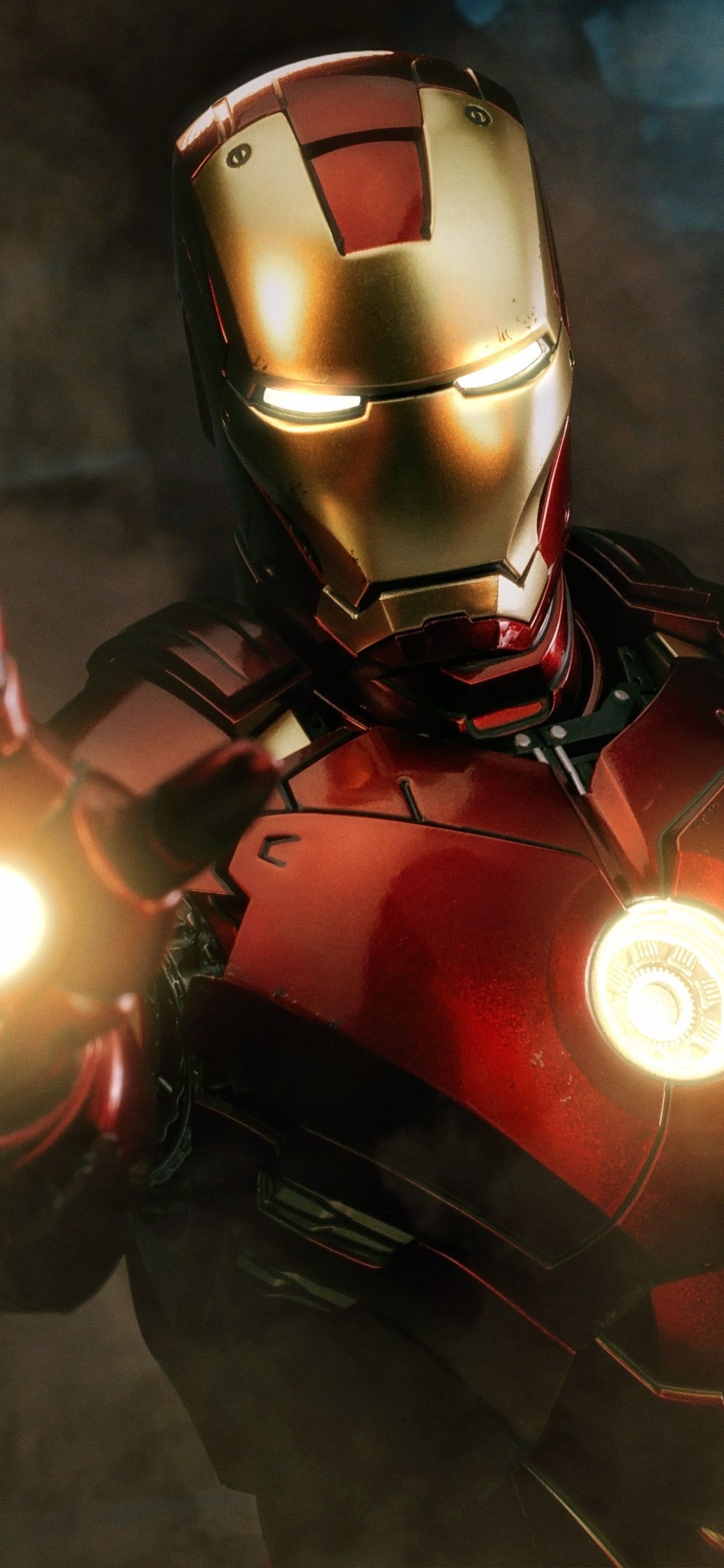 Iron Man repulsori accesi, 1242x2688 Verticale, iPhone Pro Max
