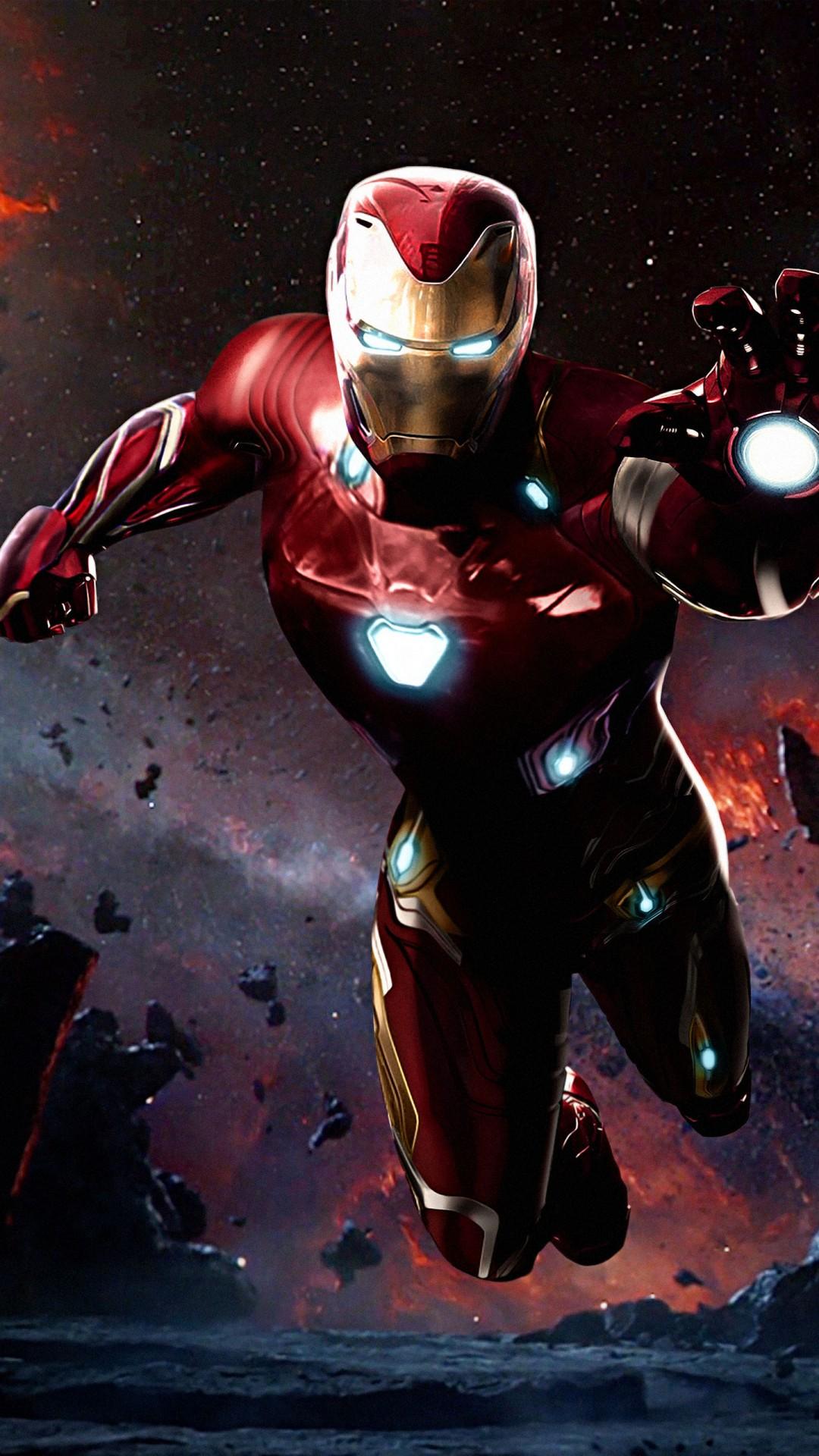 Iron Man in volo, 1080x1920 Full HD Verticale, iPhone