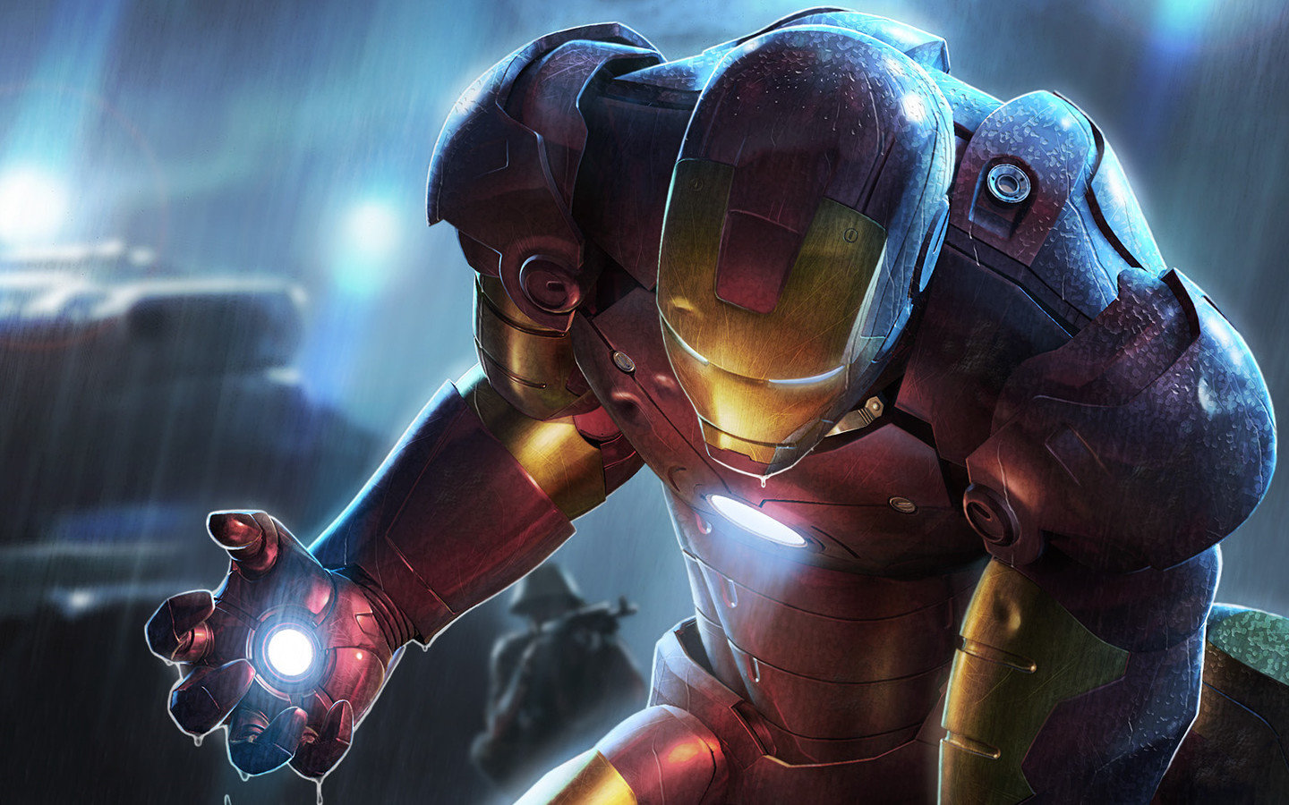 Iron Man armatura repulsore, 1440x900 720p, Laptop