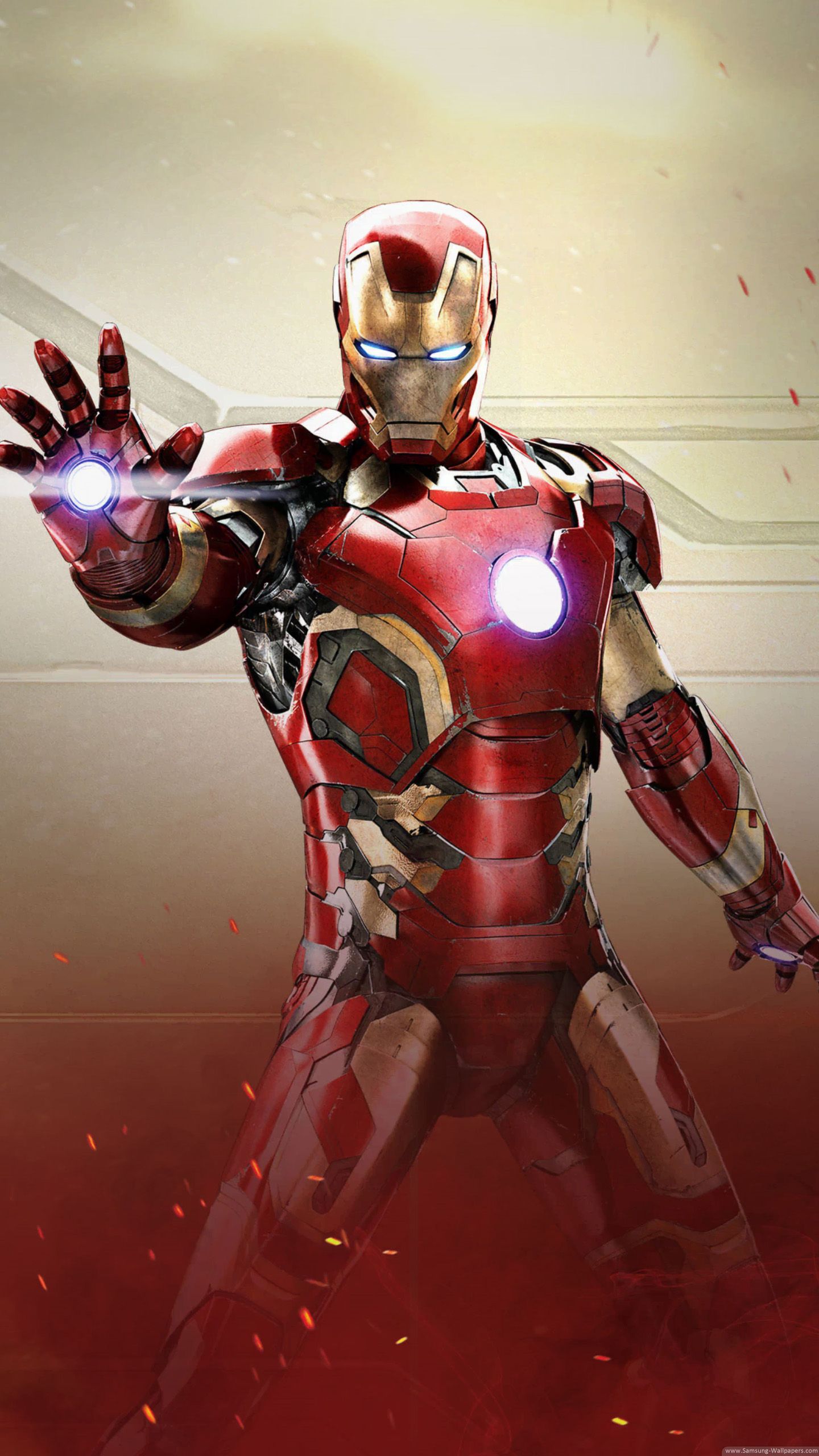Iron Man armatura repulsore, Marvel, 1440x2560 Verticale, Telefono