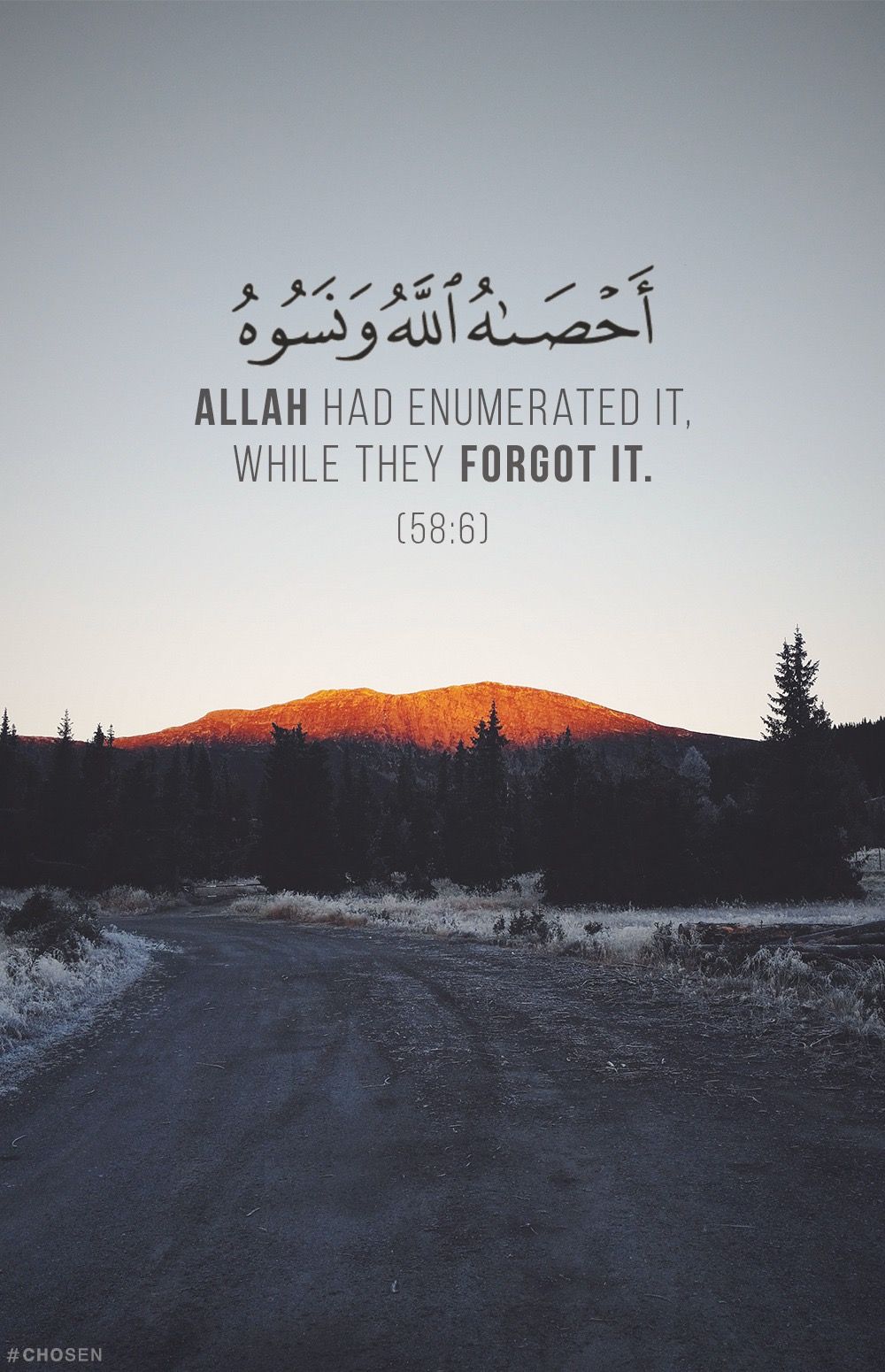 citazione islamica strada tramonto, 1000x1550 Full HD Verticale, Smartphone