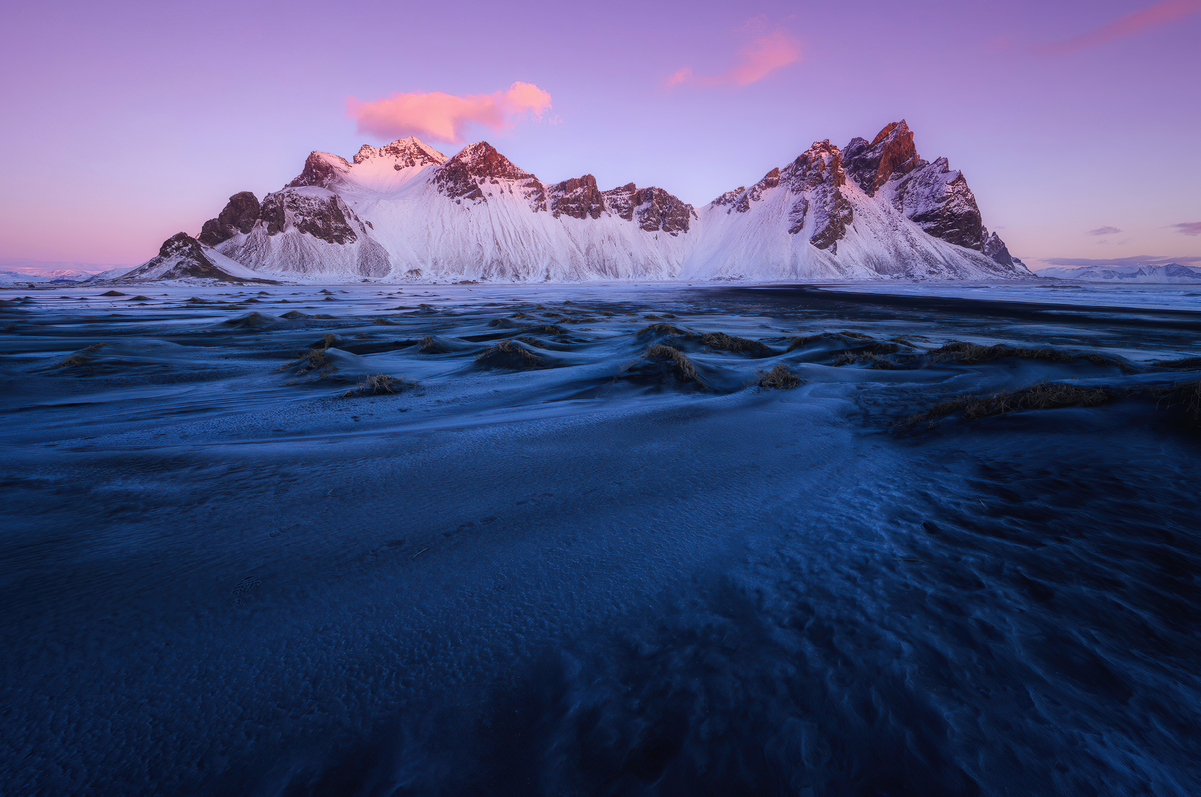 Montagne innevate al tramonto, Islanda, 3840x2550 4K Ultra HD, Monitor 4K