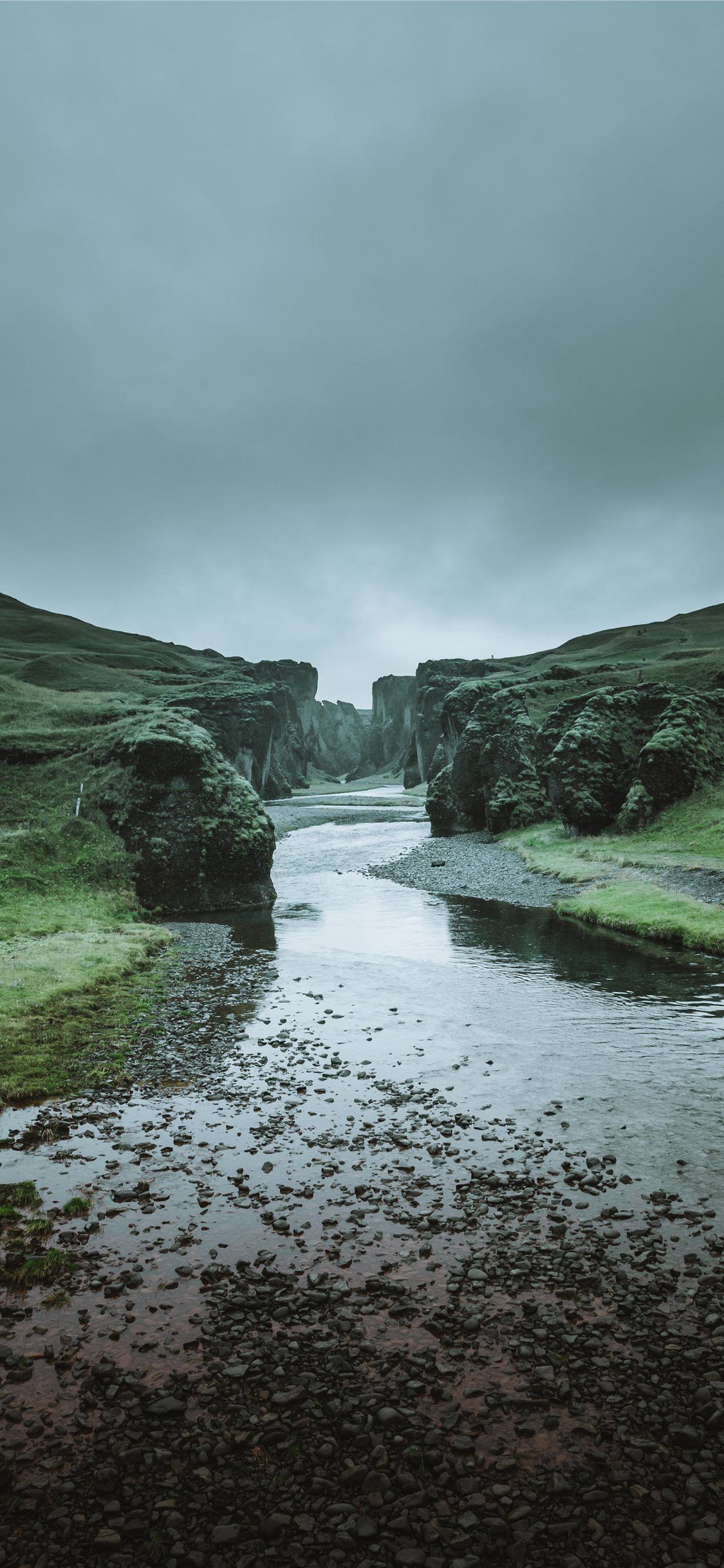 Canyon islandese con fiume, 1125x2436 Full HD Verticale, iPhone