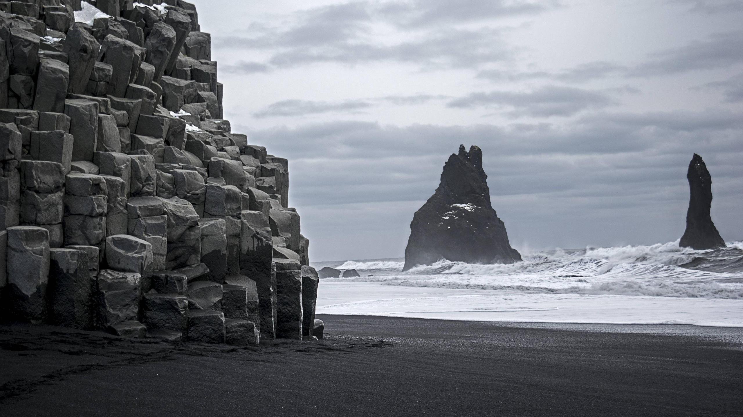 Formazioni rocciose Reynisdrangar Islanda, 2560x1440 1440p, Desktop