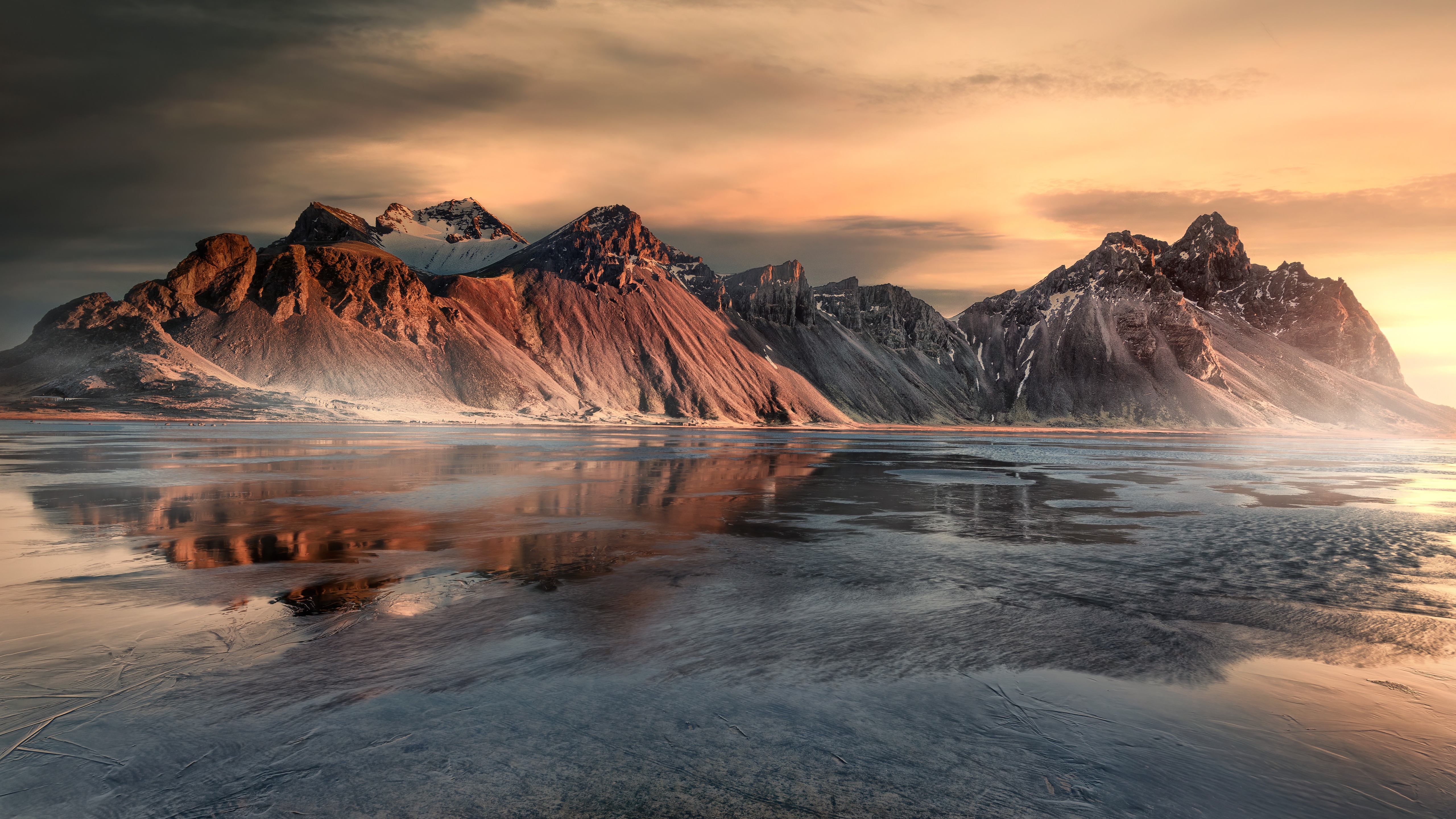 Montagna Vestrahorn all'alba, Islanda, 5120x2880 Ultra HD, 4K TV