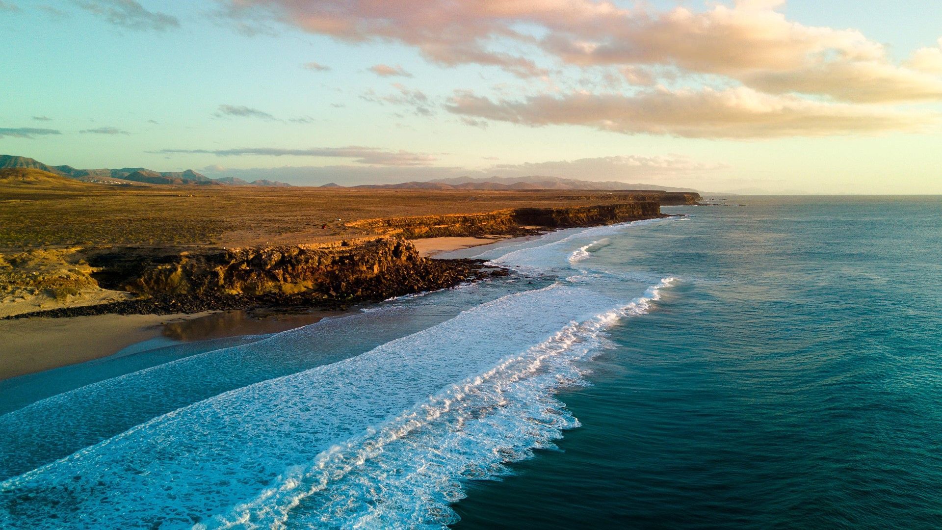 Vista aerea costa Fuerteventura, 1920x1080 Full HD, Desktop
