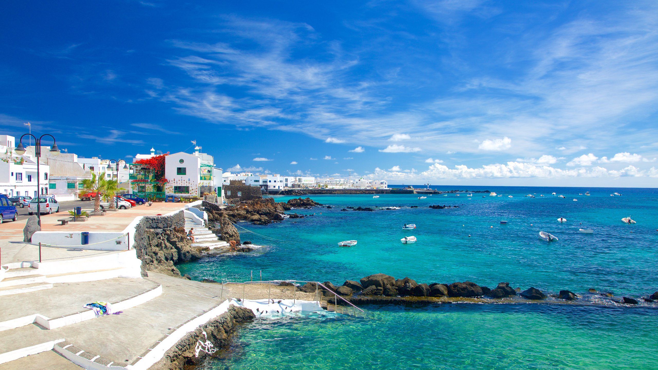 Villaggio costiero Isole Canarie, 2560x1440 2K QHD, PC