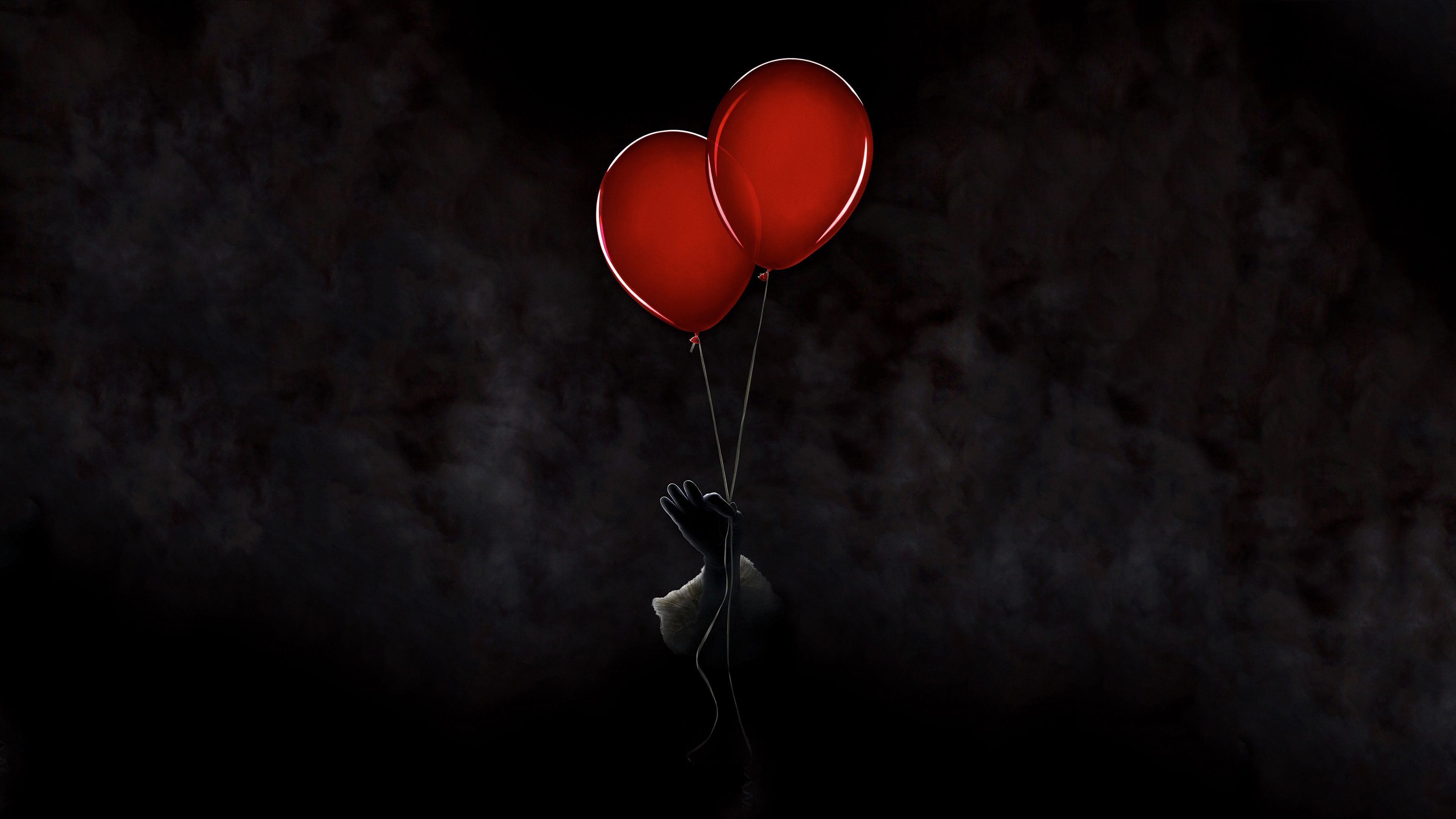 Palloncini rossi Pennywise It, 3840x2160 4K, Desktop 4K