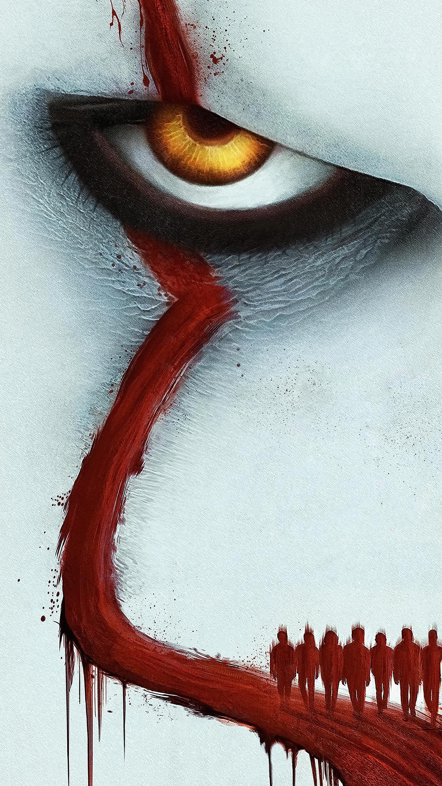 Pennywise IT occhio sangue, 1536x2732 Full HD Verticale, iPhone