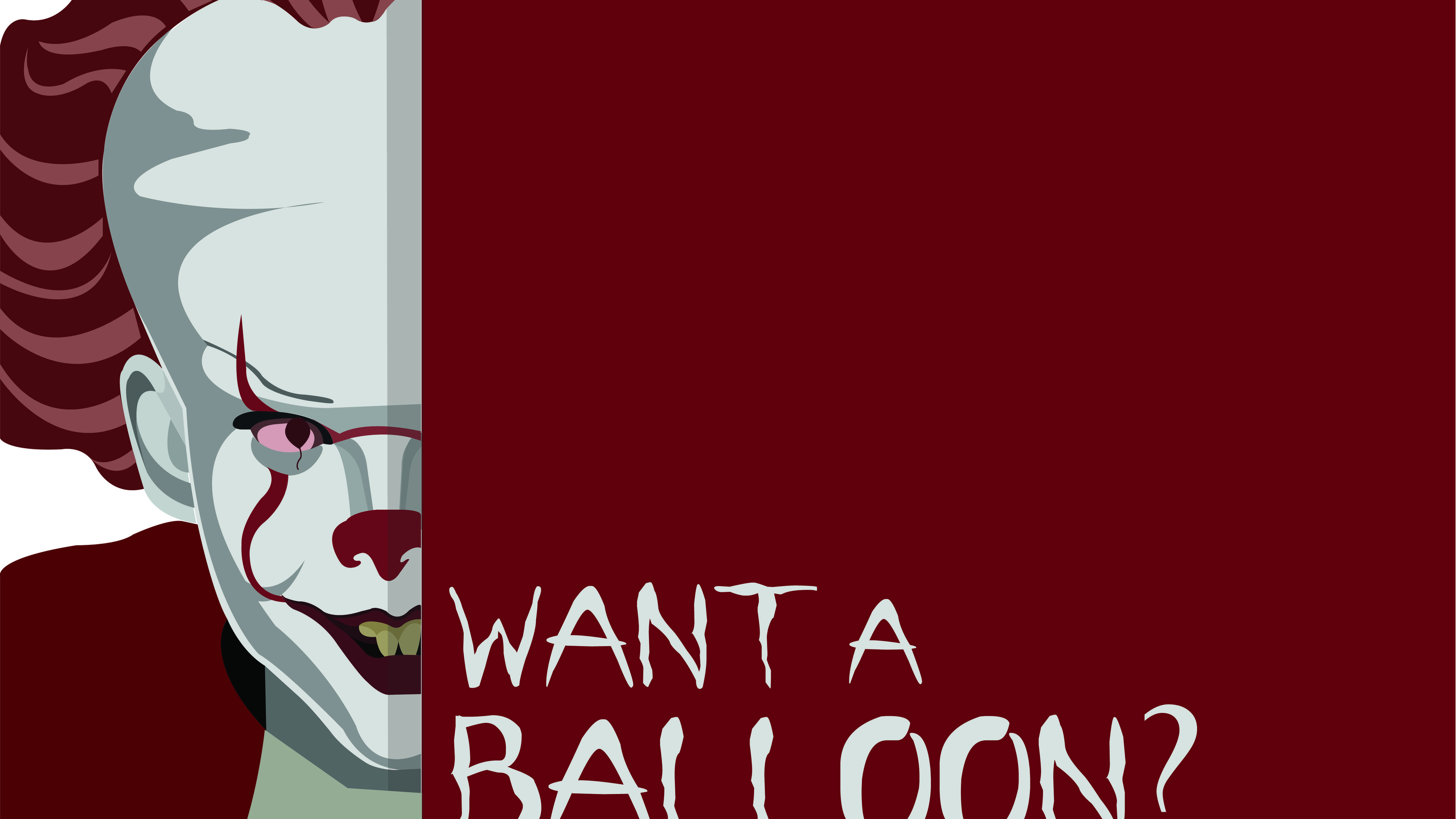 Pennywise It clown, 3840x2160 4K Ultra HD, Monitor 4K