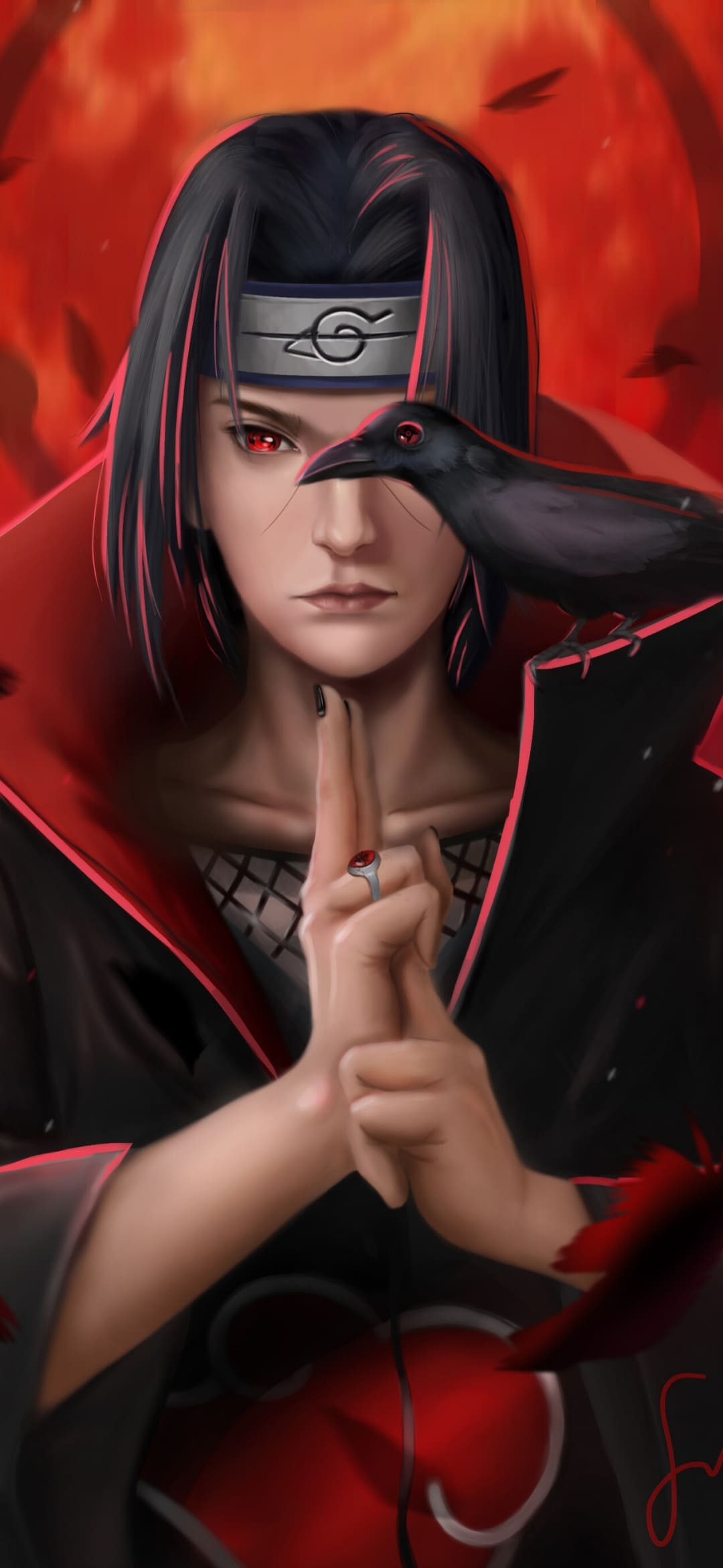 Itachi Uchiha Akatsuki Naruto, Konoha, 1080x2340 Verticale, Telefono