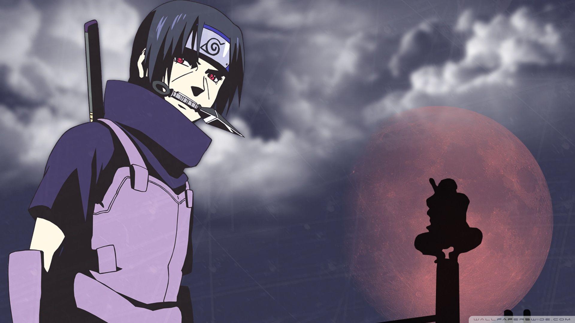Itachi Uchiha luna rossa, 1920x1080 Full HD, PC