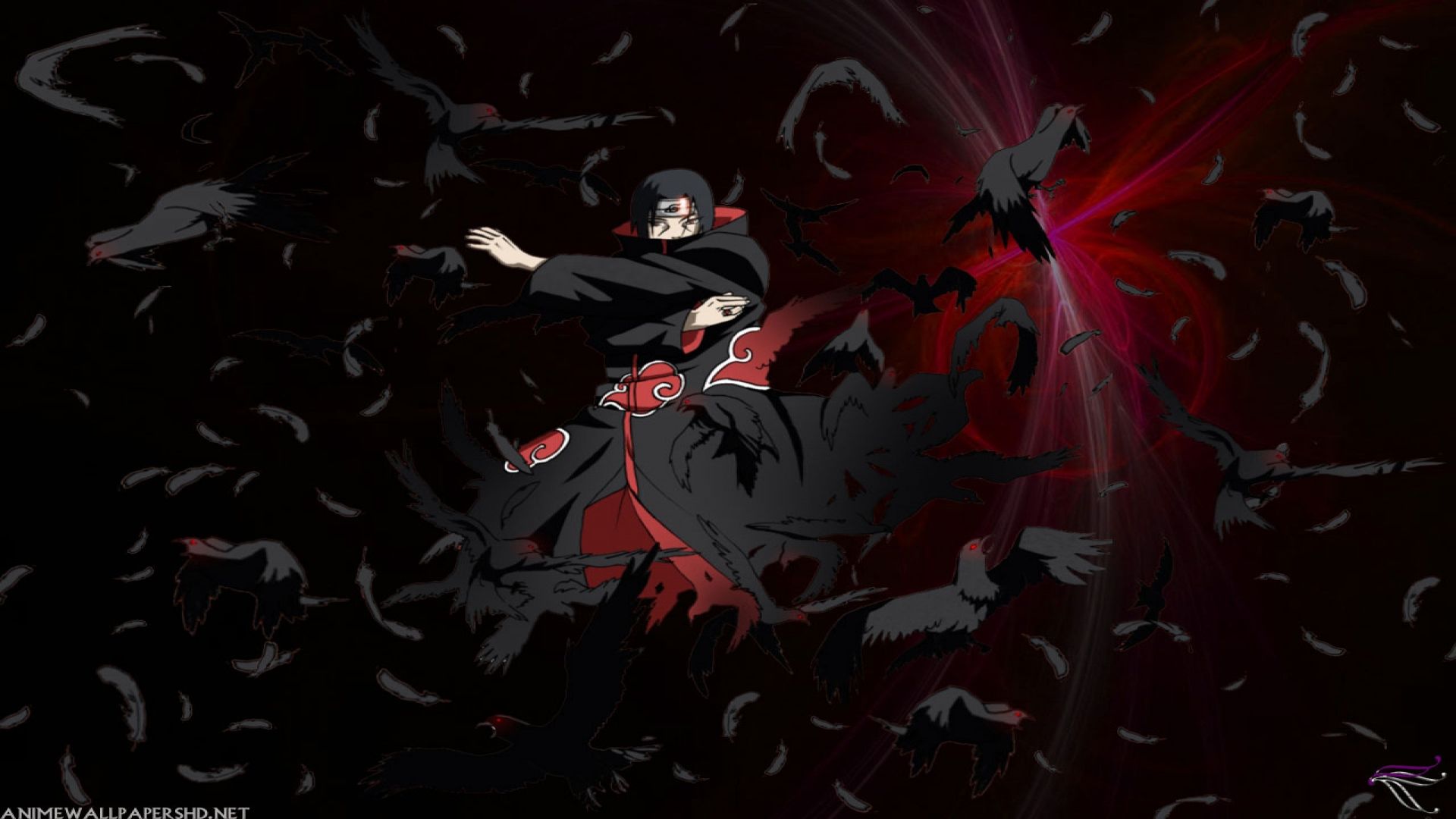 Itachi Uchiha Akatsuki corvi, 1920x1080 Full HD 1080p, Laptop