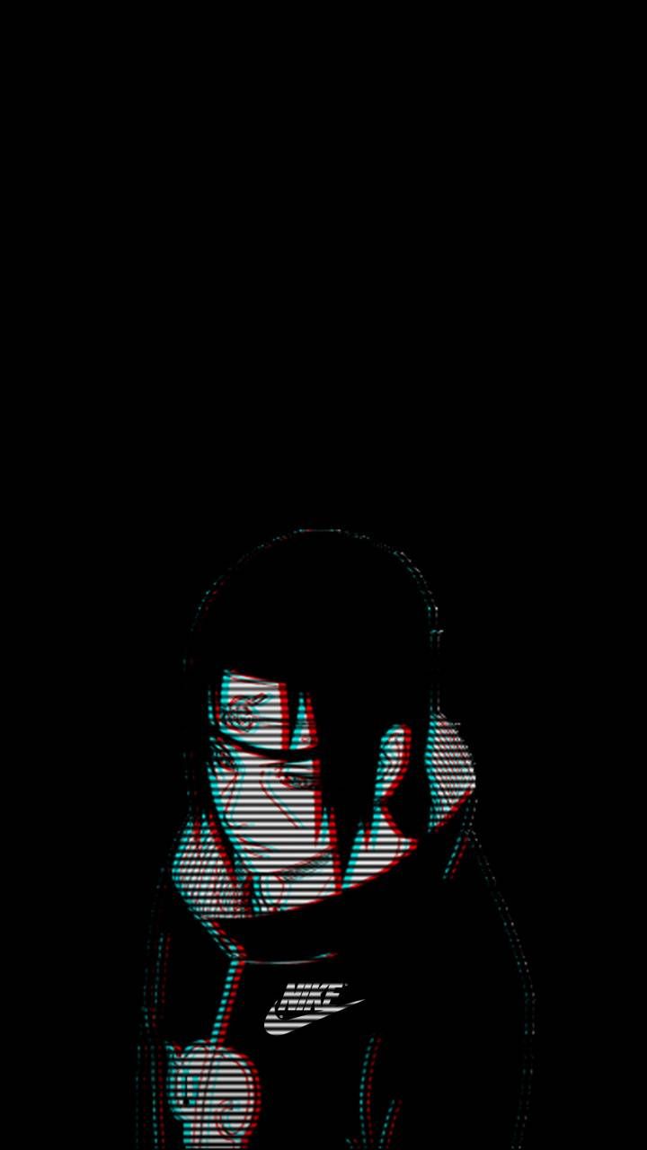 Itachi Uchiha effetto glitch, 720x1280 Full HD Verticale, iPhone