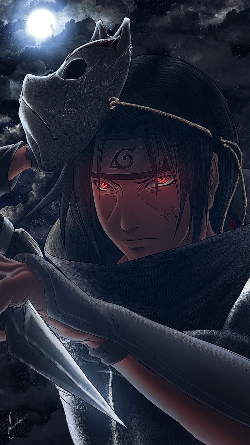 Itachi Uchiha con maschera ANBU, 800x1422 Full HD Verticale, Smartphone