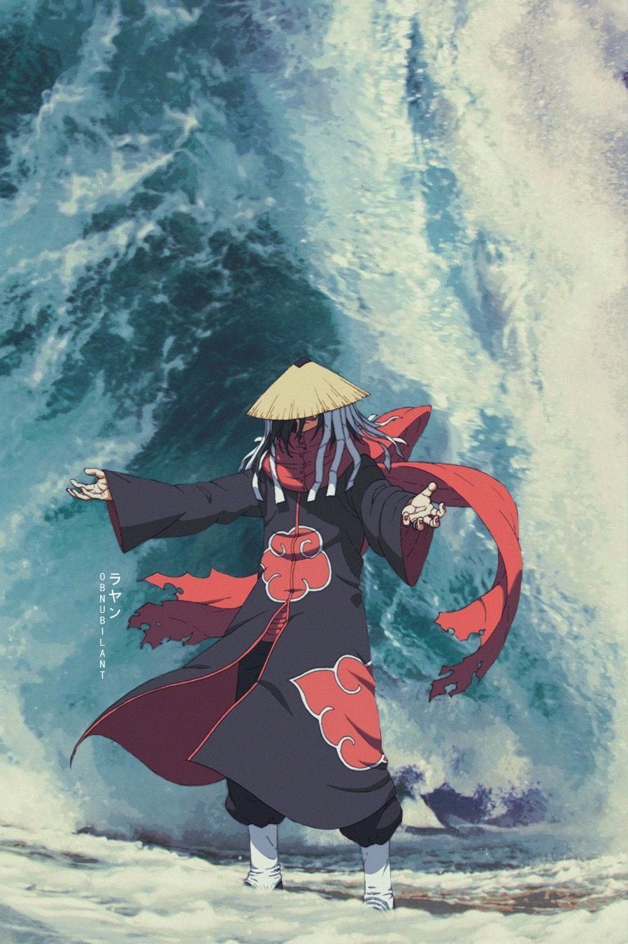 Itachi Akatsuki onda oceano, 898x1349 Full HD Verticale, iPhone