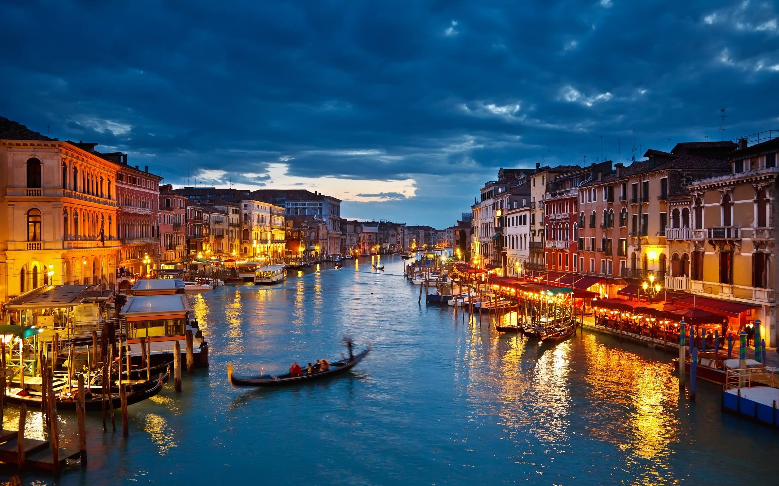Canal Grande Venezia notturno, 2560x1600 WQXGA, PC Desktop
