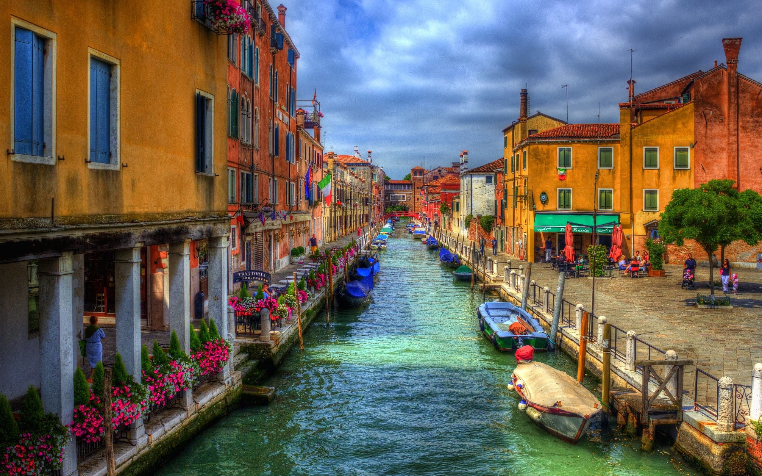 Canale di Venezia con barche, 2560x1600 2K+, Monitor Gaming