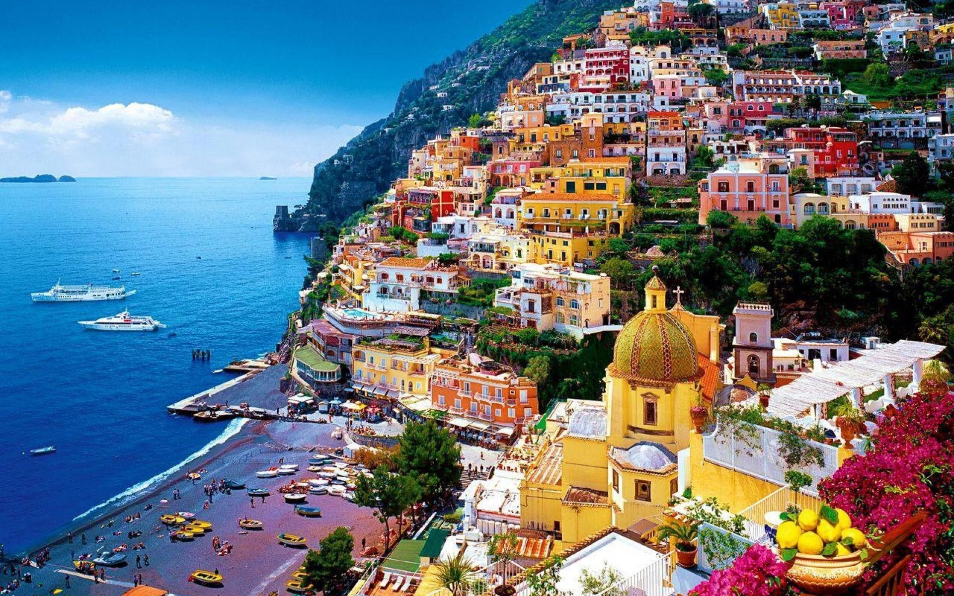 Positano costa amalfitana, 1920x1200 WUXGA, Monitor Gaming