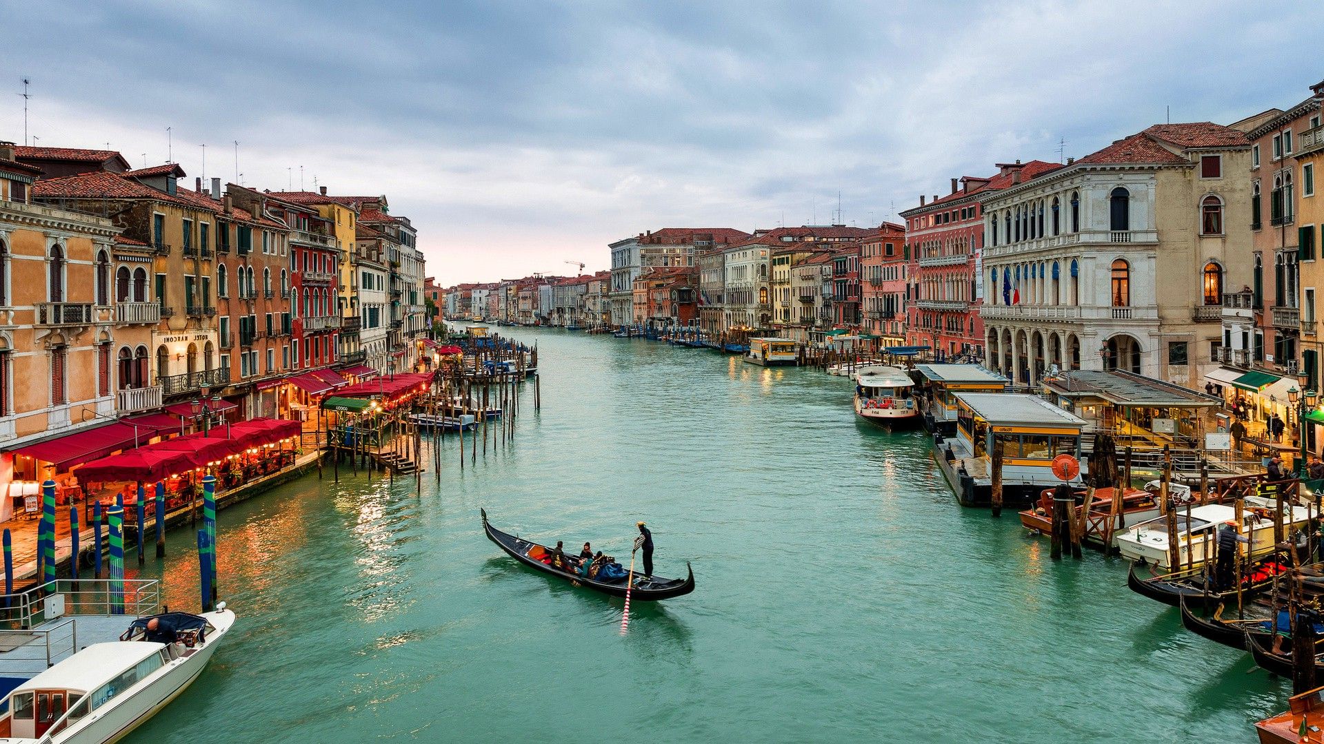 Canal Grande Venezia gondola, 1920x1080 Full HD 1080p, Desktop