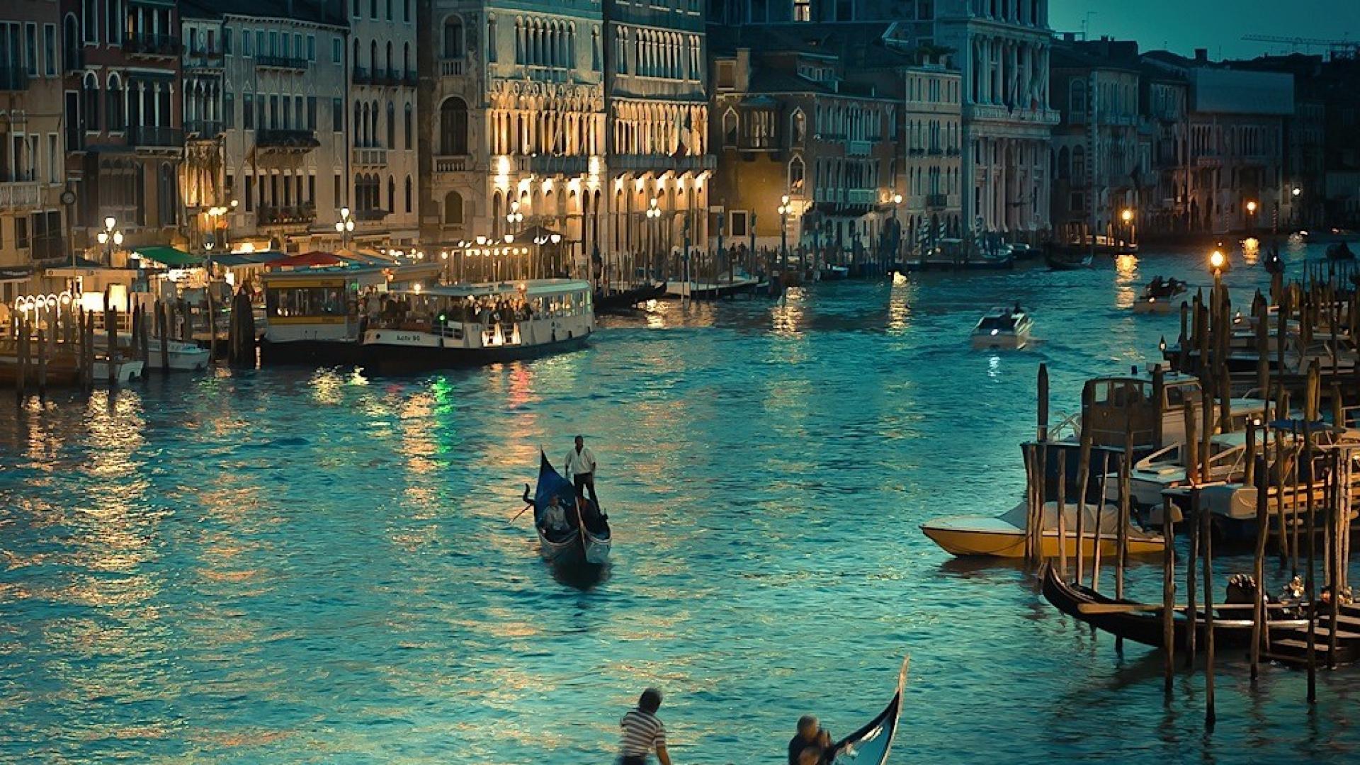 Venezia Canal Grande gondole, 1920x1080 Full HD, Monitor Gaming