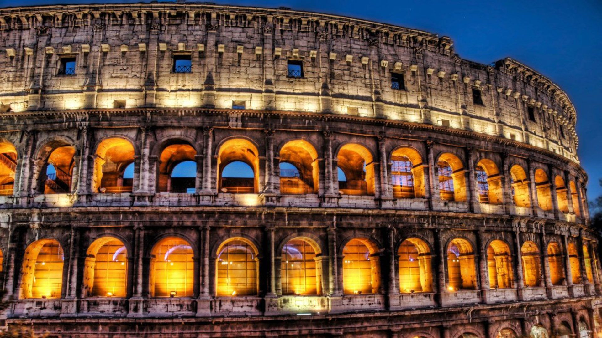 Colosseo illuminato di notte, 1920x1080 1080p, PC