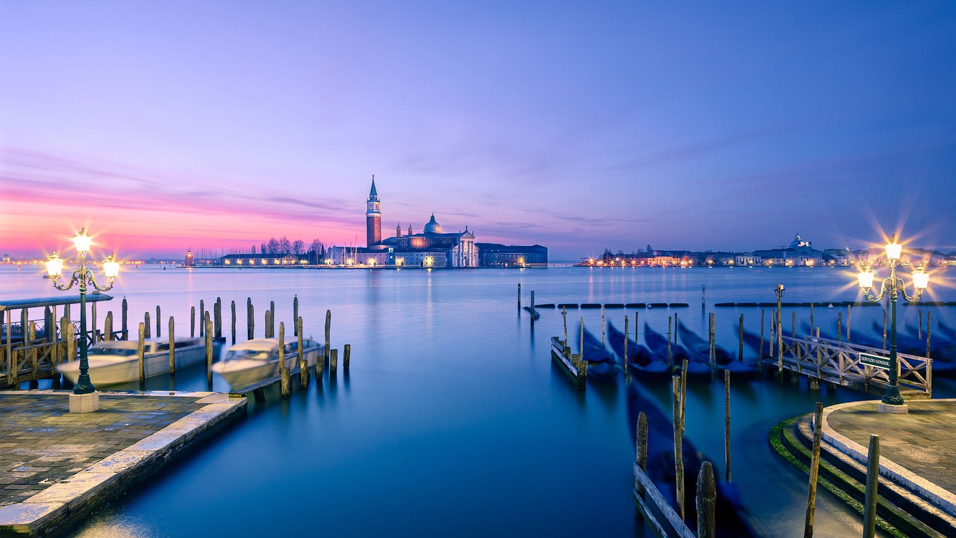 Venezia laguna al tramonto, 1920x1080 1080p, Desktop