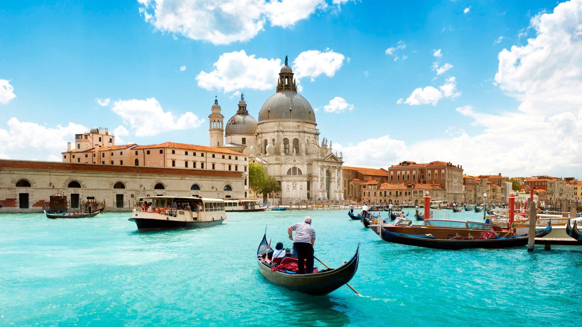 Venezia gondola canale grande, 1920x1080 1080p, Desktop