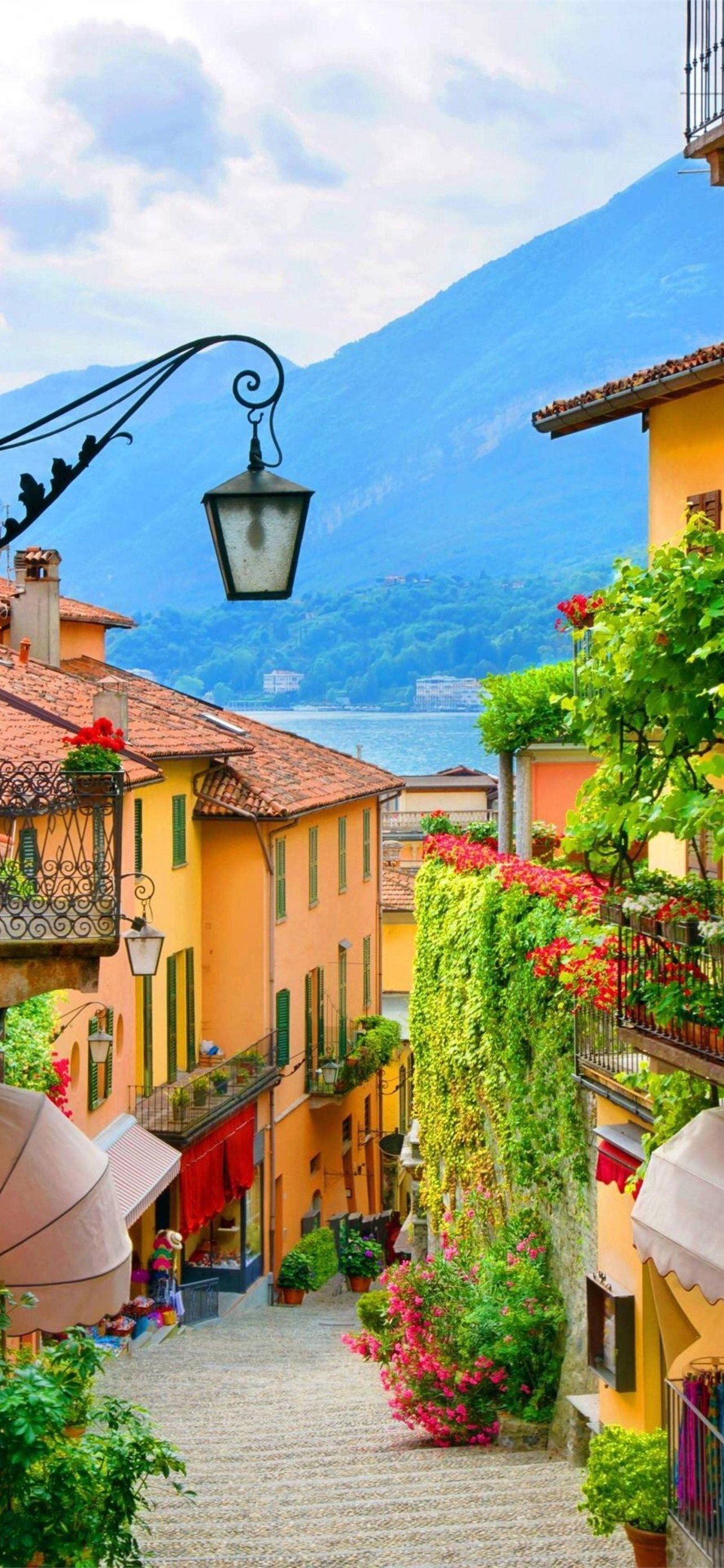 Vicolo Bellagio Lago di Como, 1284x2778 Full HD Verticale, Smartphone