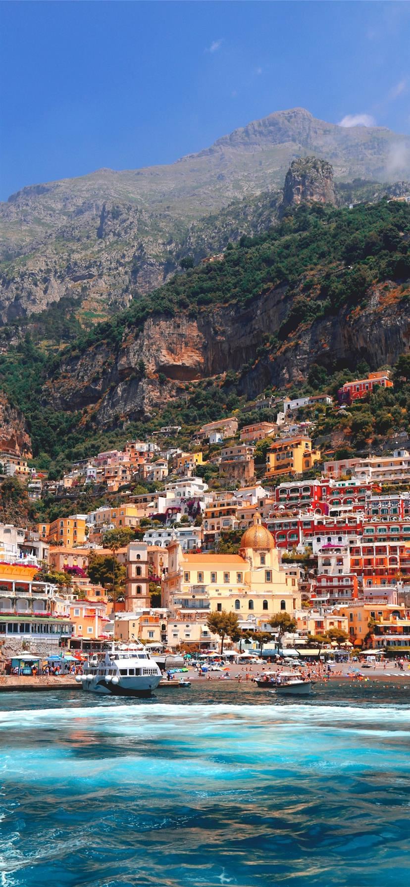 Positano costiera amalfitana, 828x1792 Full HD Verticale, iPhone
