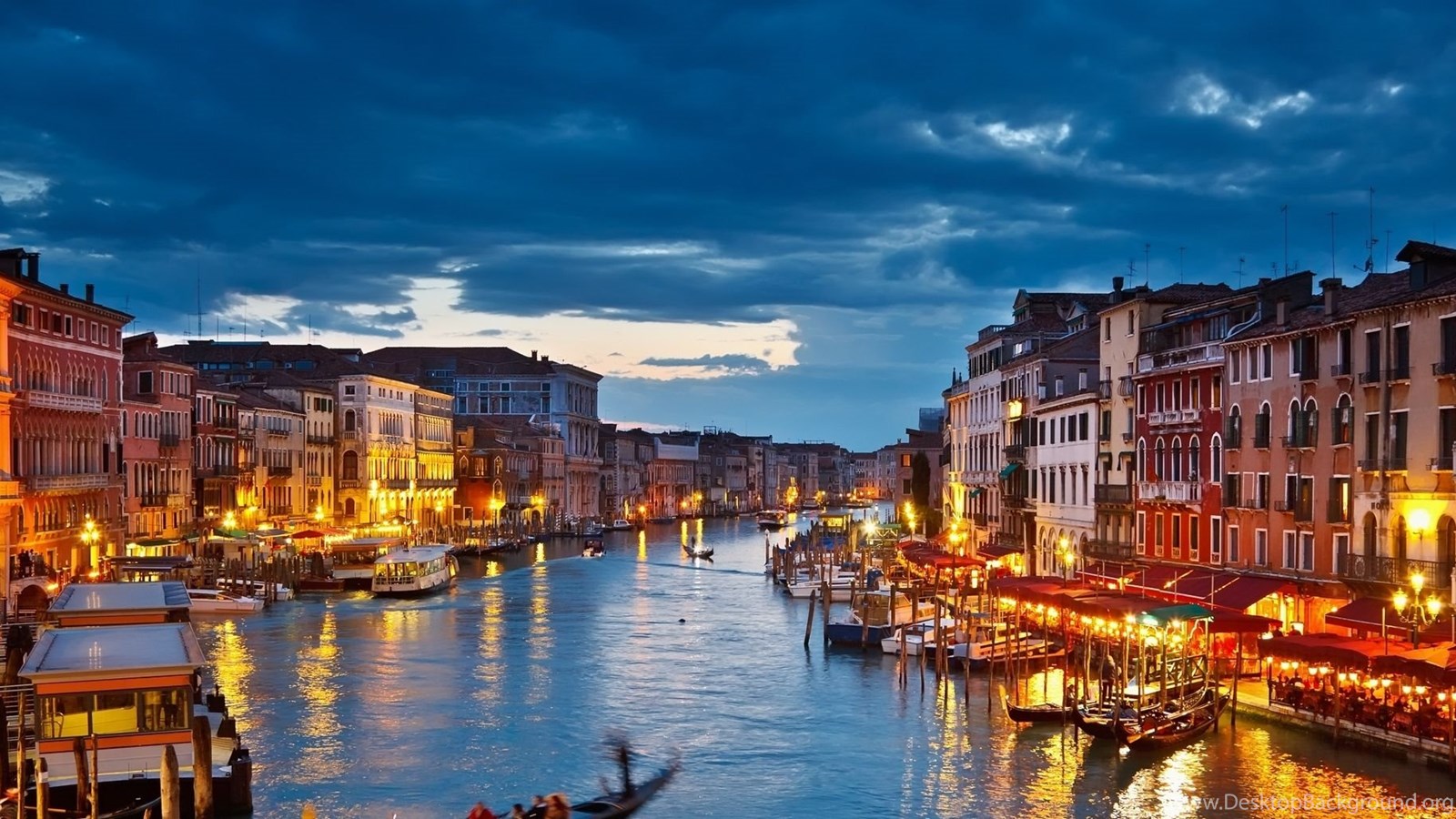 Venezia Canal Grande sera, 1600x900 HD, Desktop