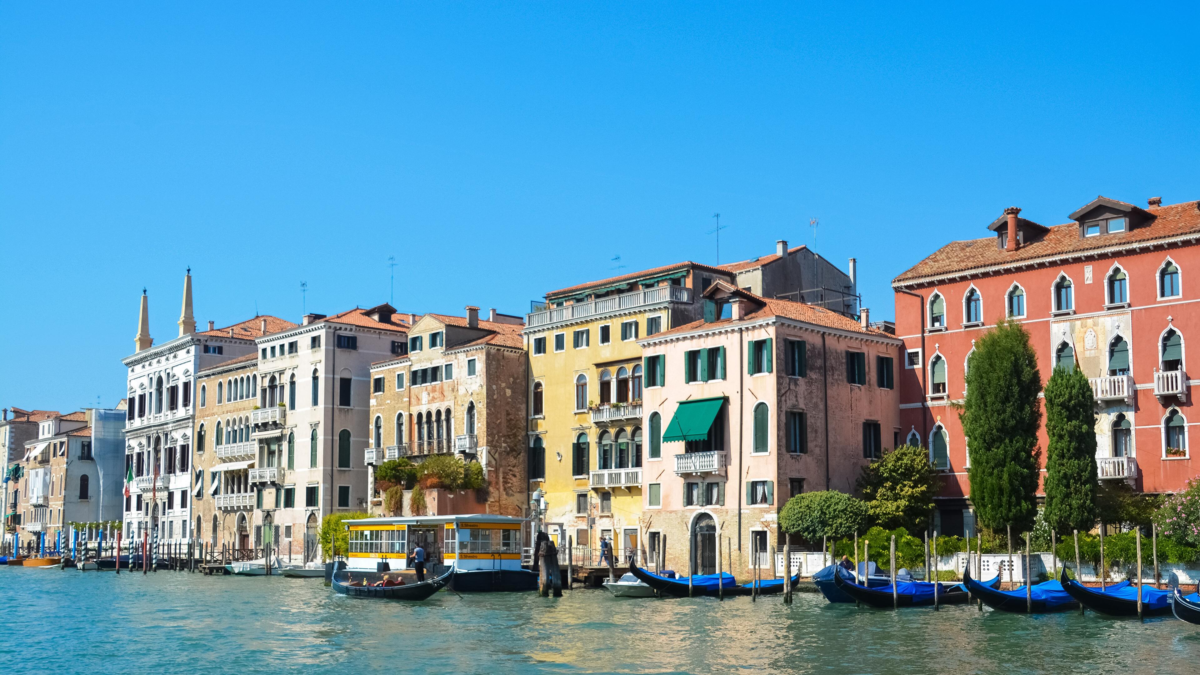 Canal Grande Venezia gondole, 3840x2160 UHD, PC 4K