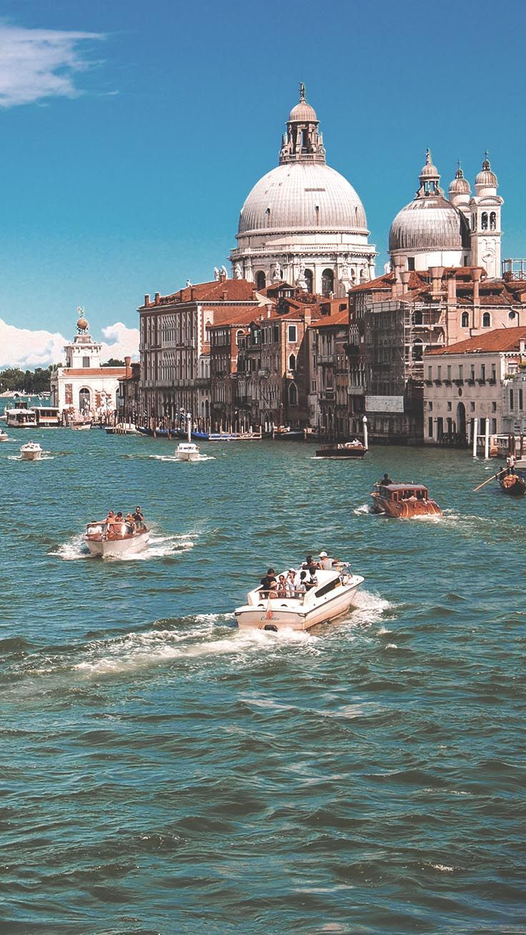Venezia Canal Grande barche, 736x1308 Verticale, Mobile