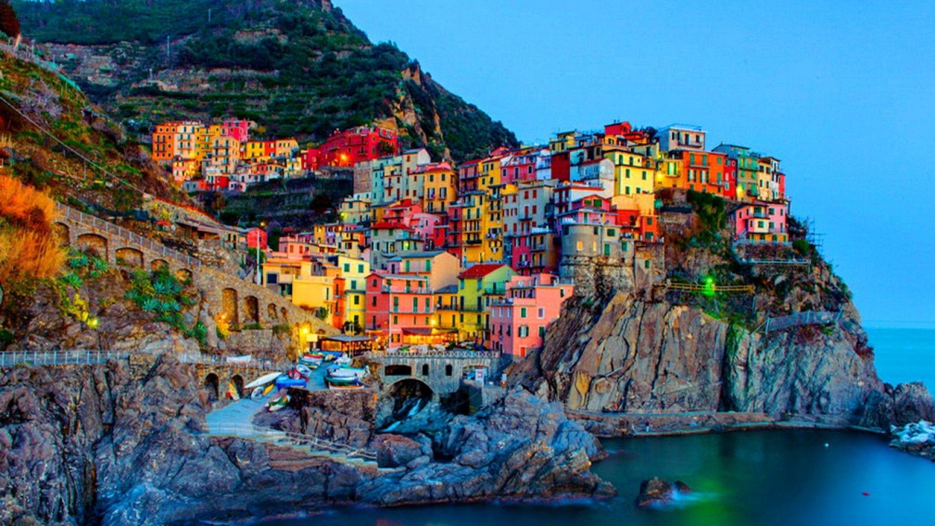 Case colorate Cinque Terre, 1920x1080 Full HD, Desktop