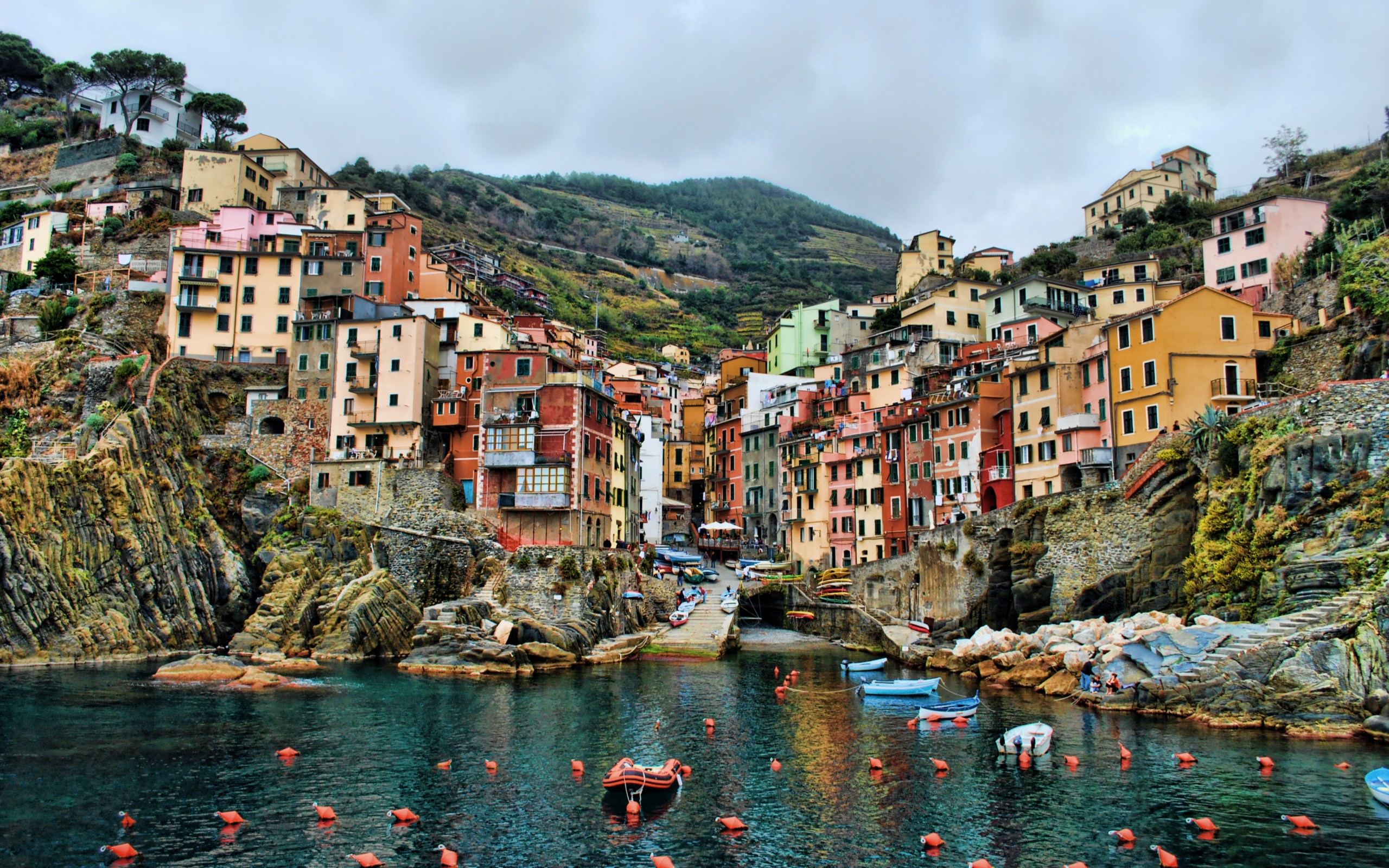 Riomaggiore Cinque Terre Italia, 2560x1600 2K, PC