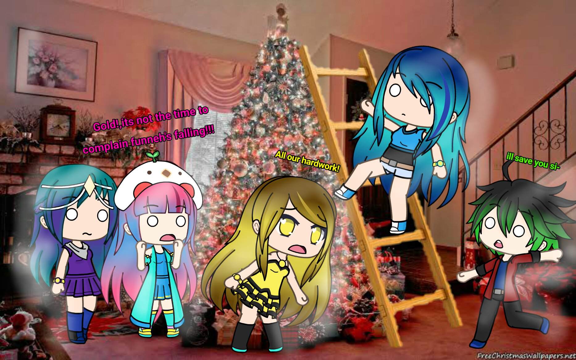 ItsFunneh personaggi anime tablet, 2048x2732 Verticale, Telefono