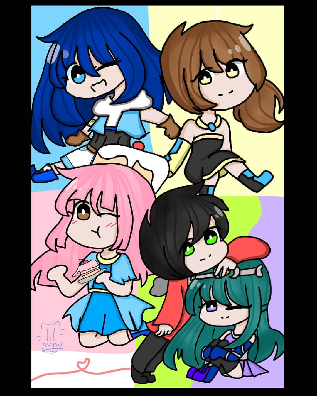 ItsFunneh Krew personaggi cartoon, 1024x768 HD, PC Desktop