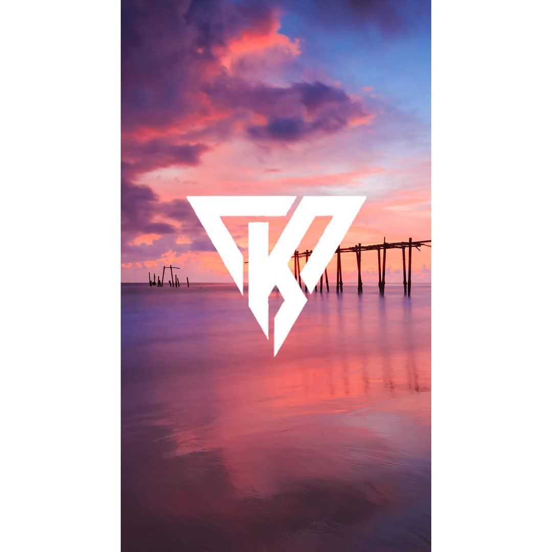 Logo K tramonto oceano, 1080x1080 HD, Desktop