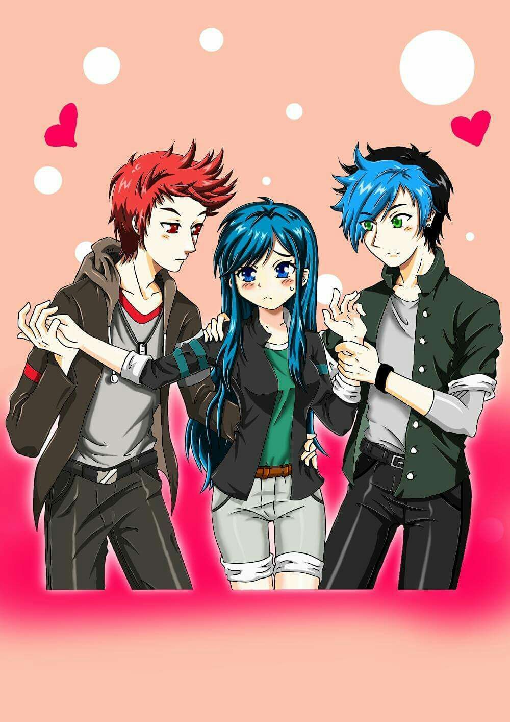 Disegno personaggi Krew ItsFunneh, 800x1280 Verticale, Telefono