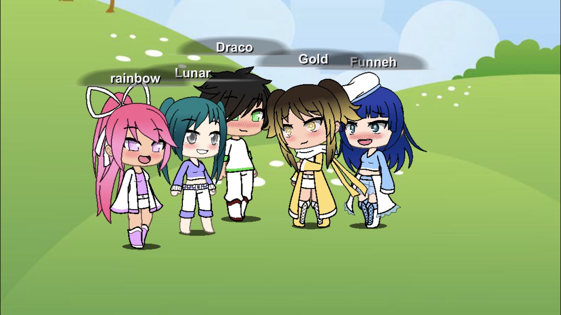 Personaggio Gacha Life oro nero, 2048x1536 2K, Desktop